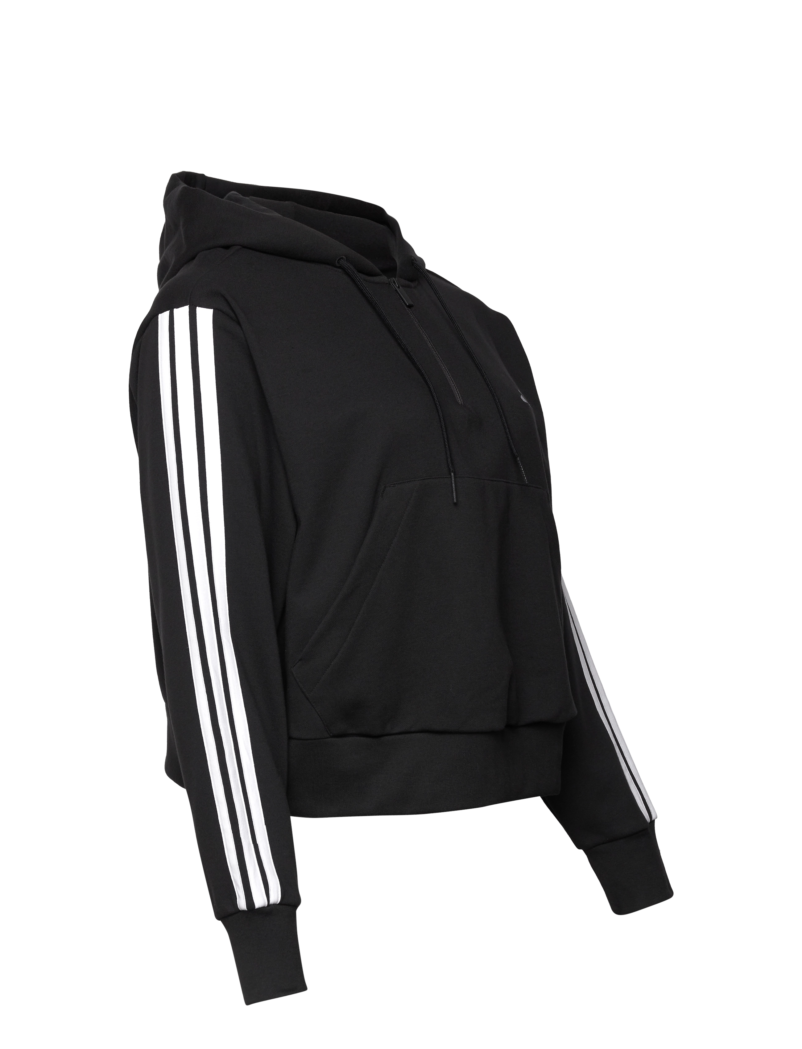 adidas Sportswear - W 3S FT QZHD IN - kapuutsiga dressipluusid - black/white - 4