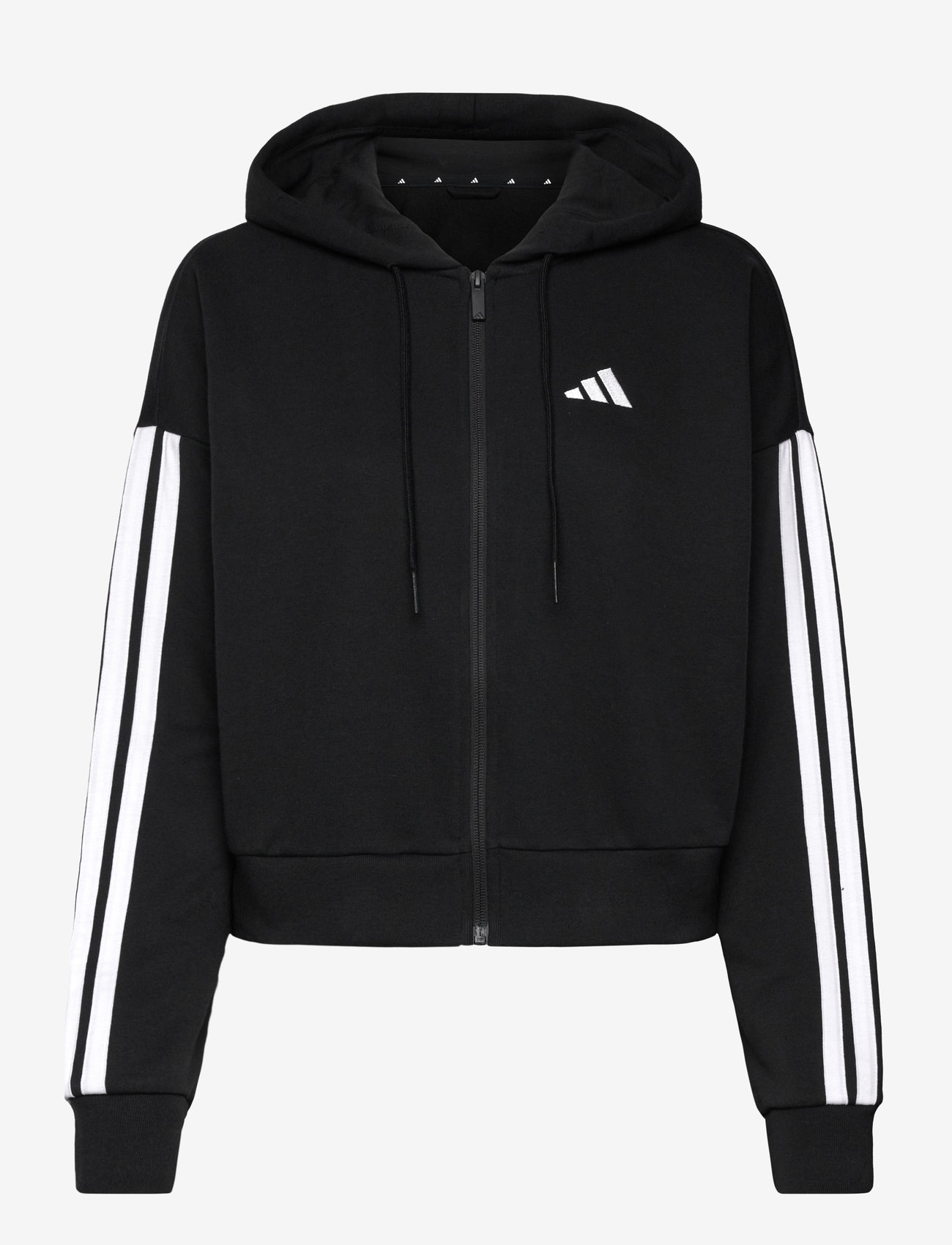 adidas Sportswear - W 3S FT FZ HD - oberteile - black/white - 1