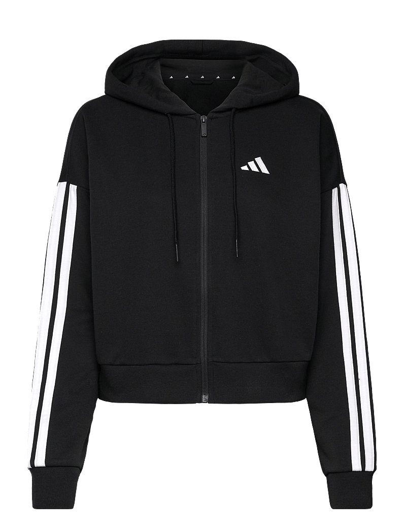 adidas Sportswear - W 3S FT FZ HD - oberteile - black/white - 1