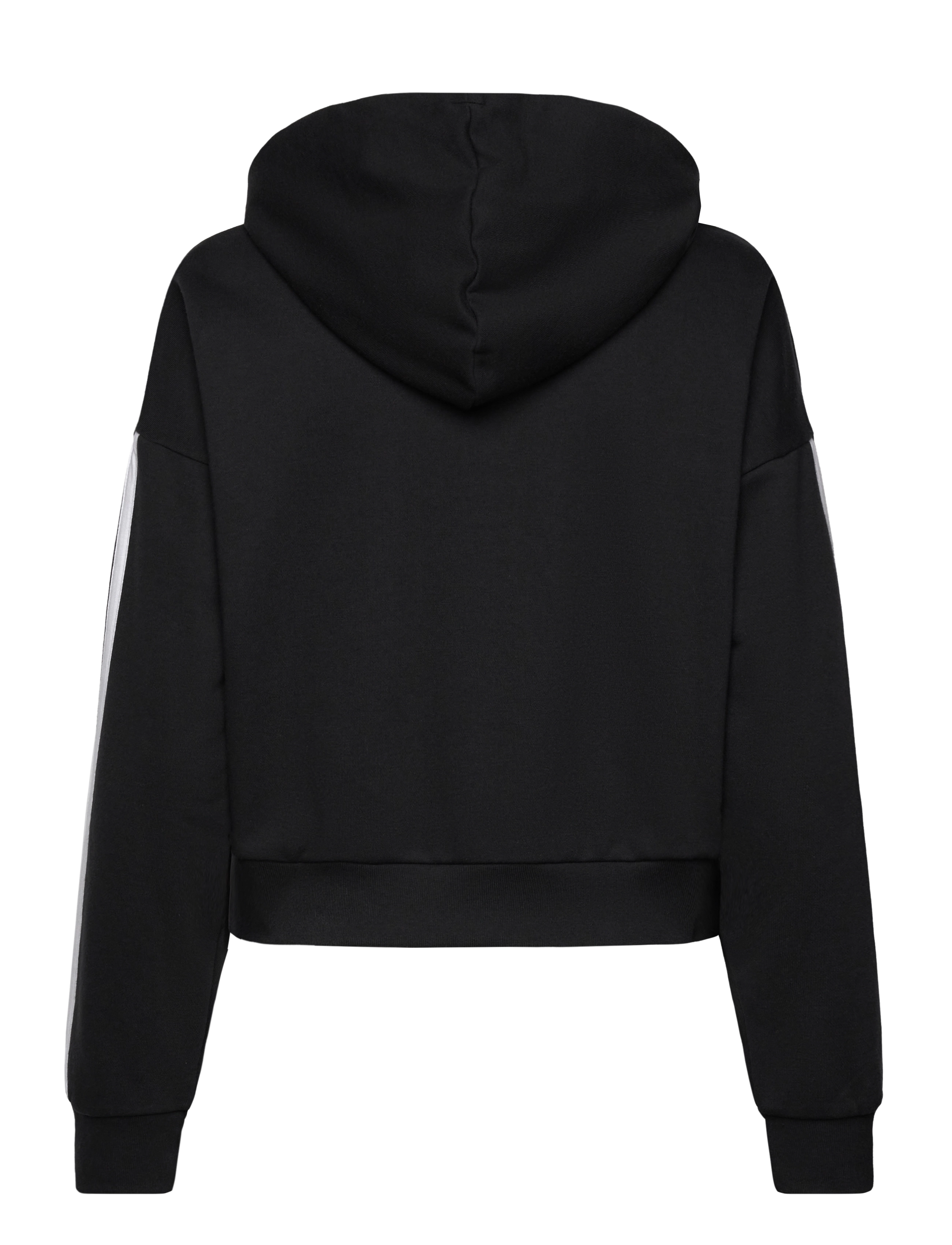 adidas Sportswear - W 3S FT FZ HD - huvtröjor - black/white - 2