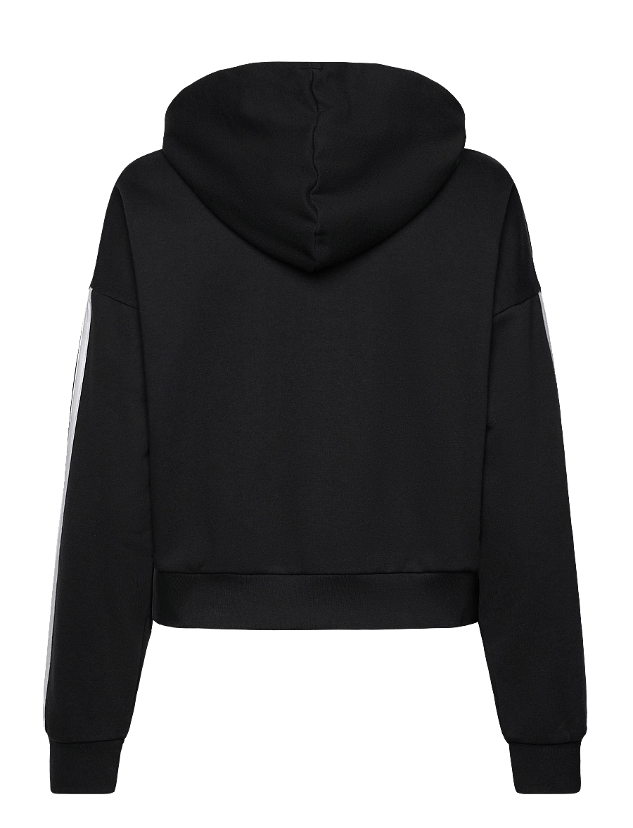 adidas Sportswear - W 3S FT FZ HD - huvtröjor - black/white - 2