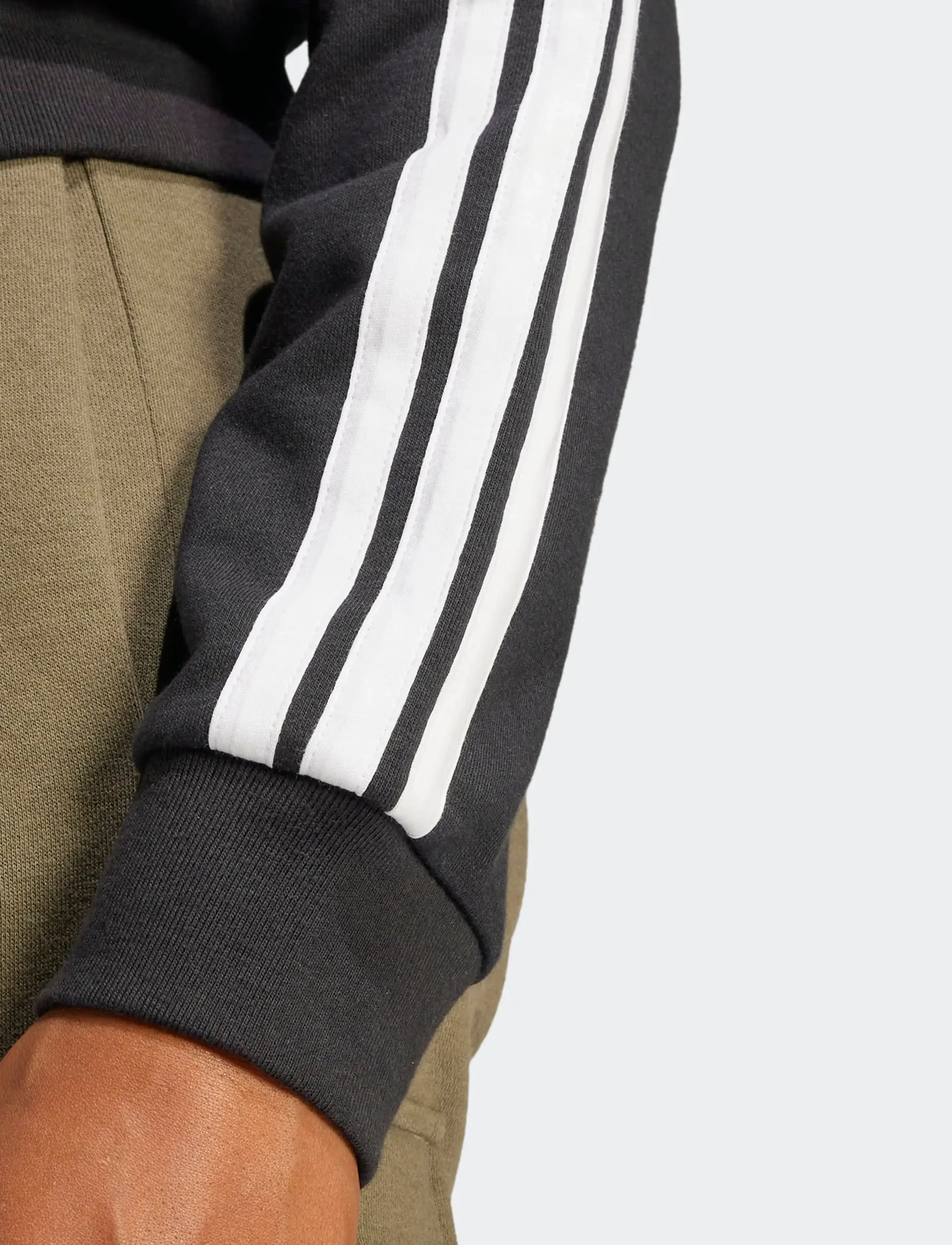 Underställ adidas Essentials 3-Stripes French Terry Full-Zip Hoodie 7
