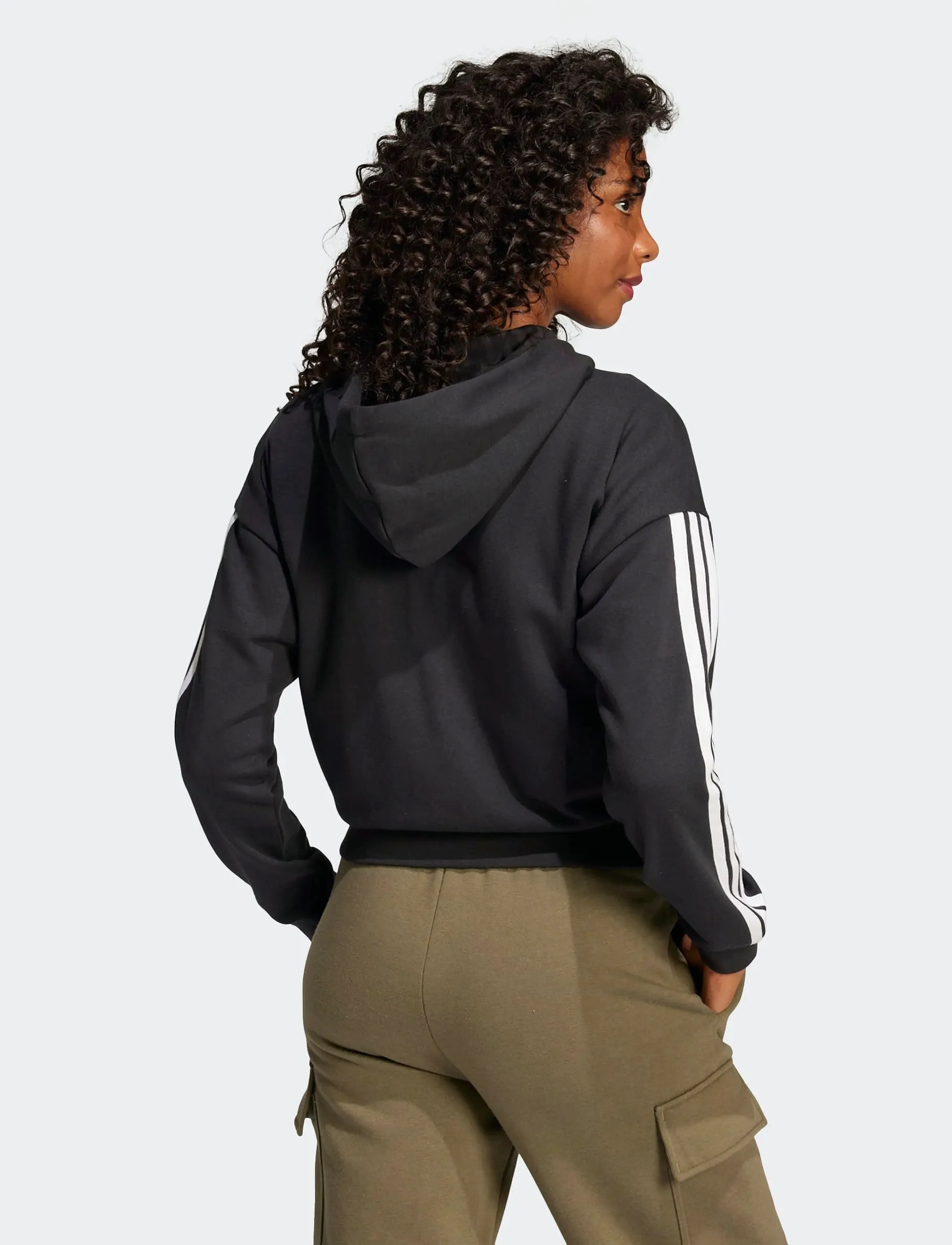 Underställ adidas Essentials 3-Stripes French Terry Full-Zip Hoodie 8