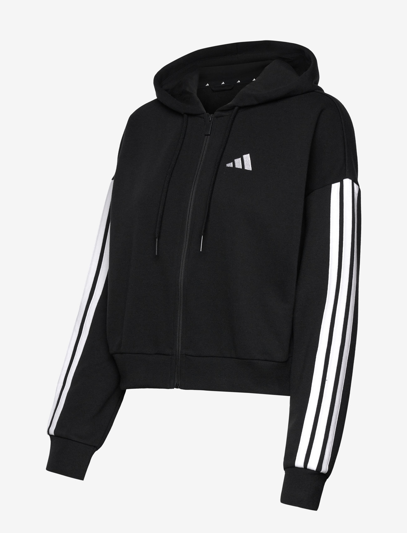 adidas Sportswear - W 3S FT FZ HD - oberteile - black/white - 3