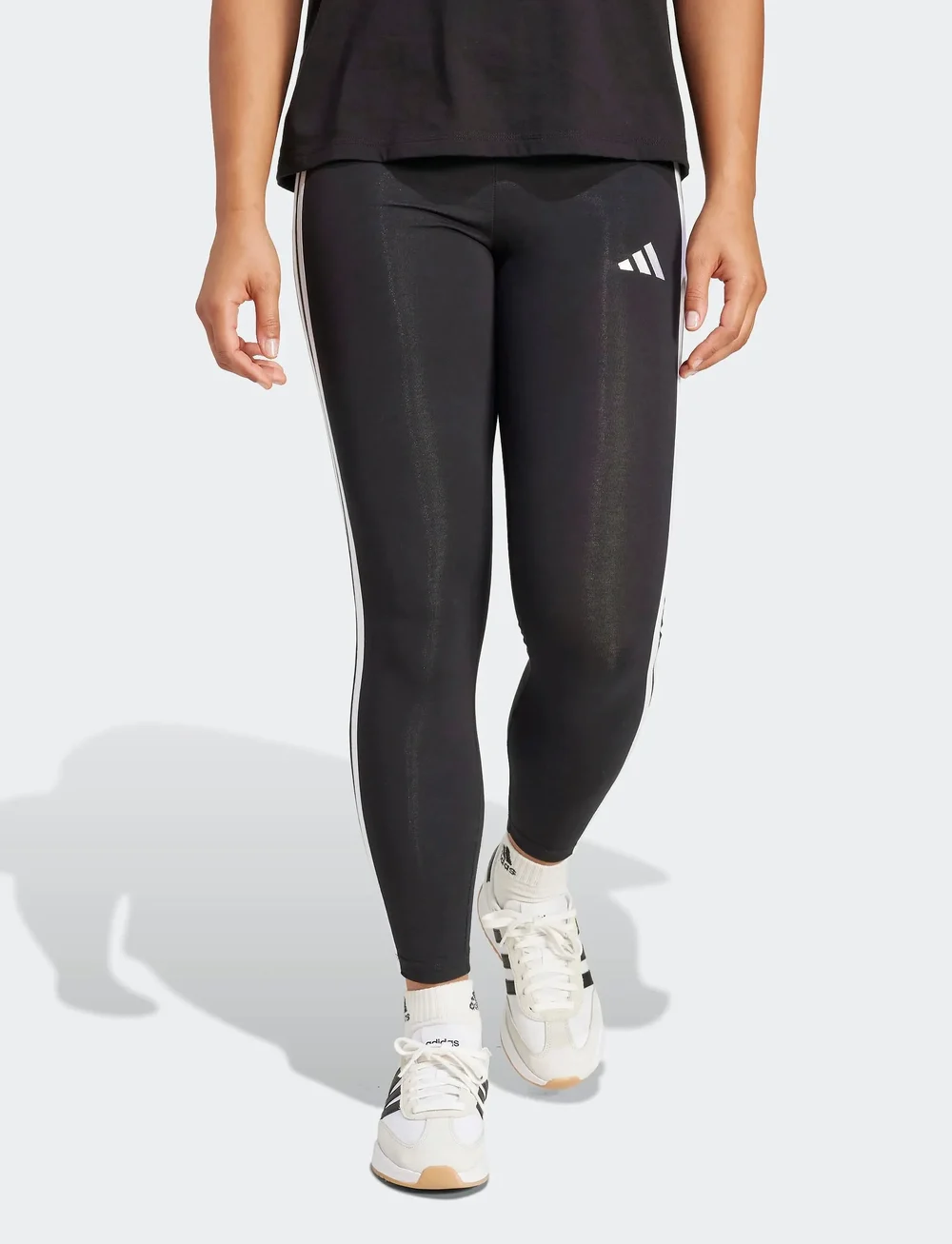 adidas Sportswear - W 3S SJ LEG - tights - black/white - 0