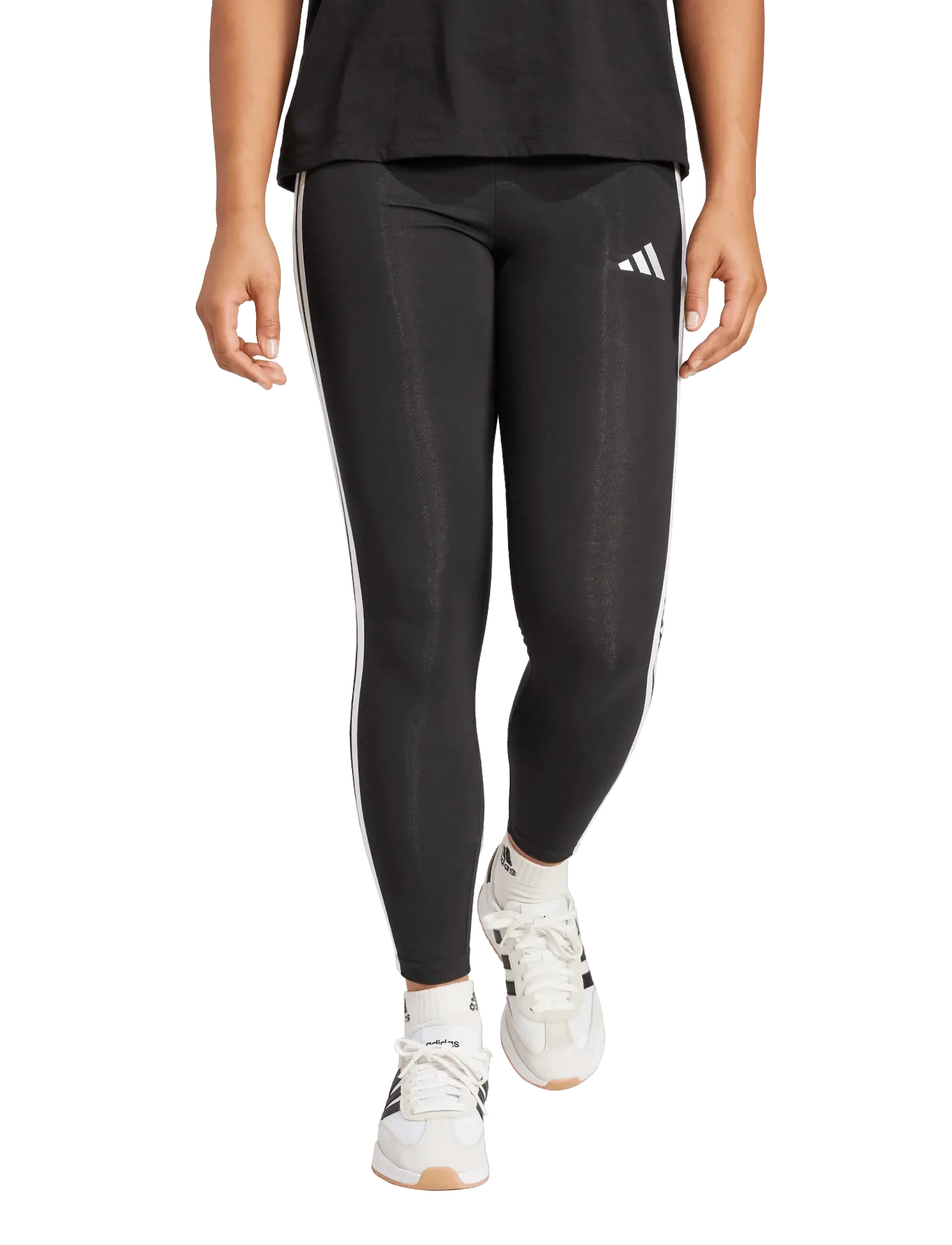 adidas Sportswear - W 3S SJ LEG - legginsy do ćwiczeń - black/white - 5