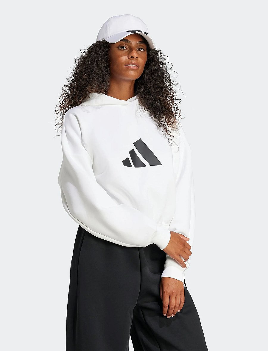 adidas Sportswear - W FI 3B OH HD - kapuzenpullover - white - 0