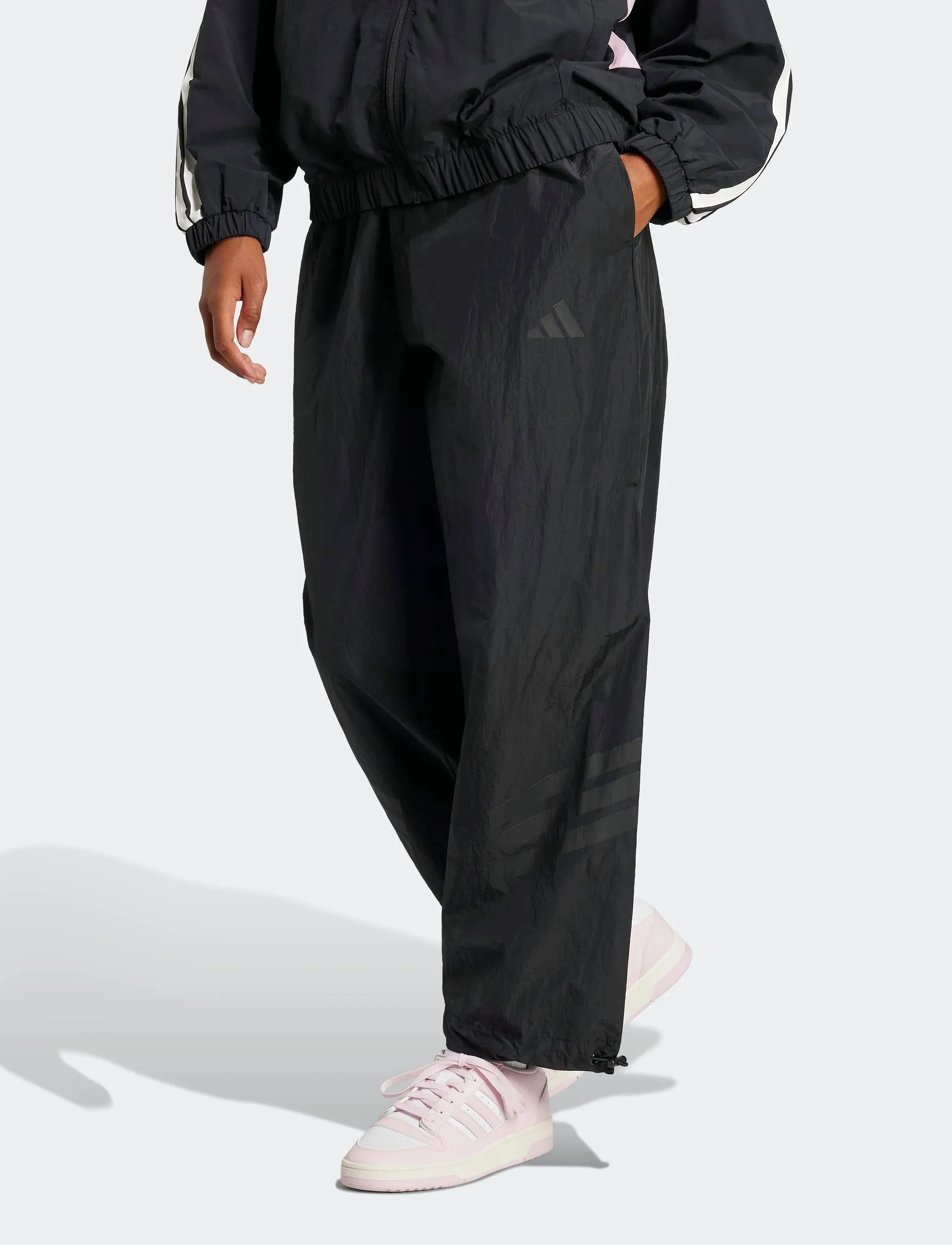 adidas Sportswear - W FI 3S WVN PT - vabaajapüksid - black - 0