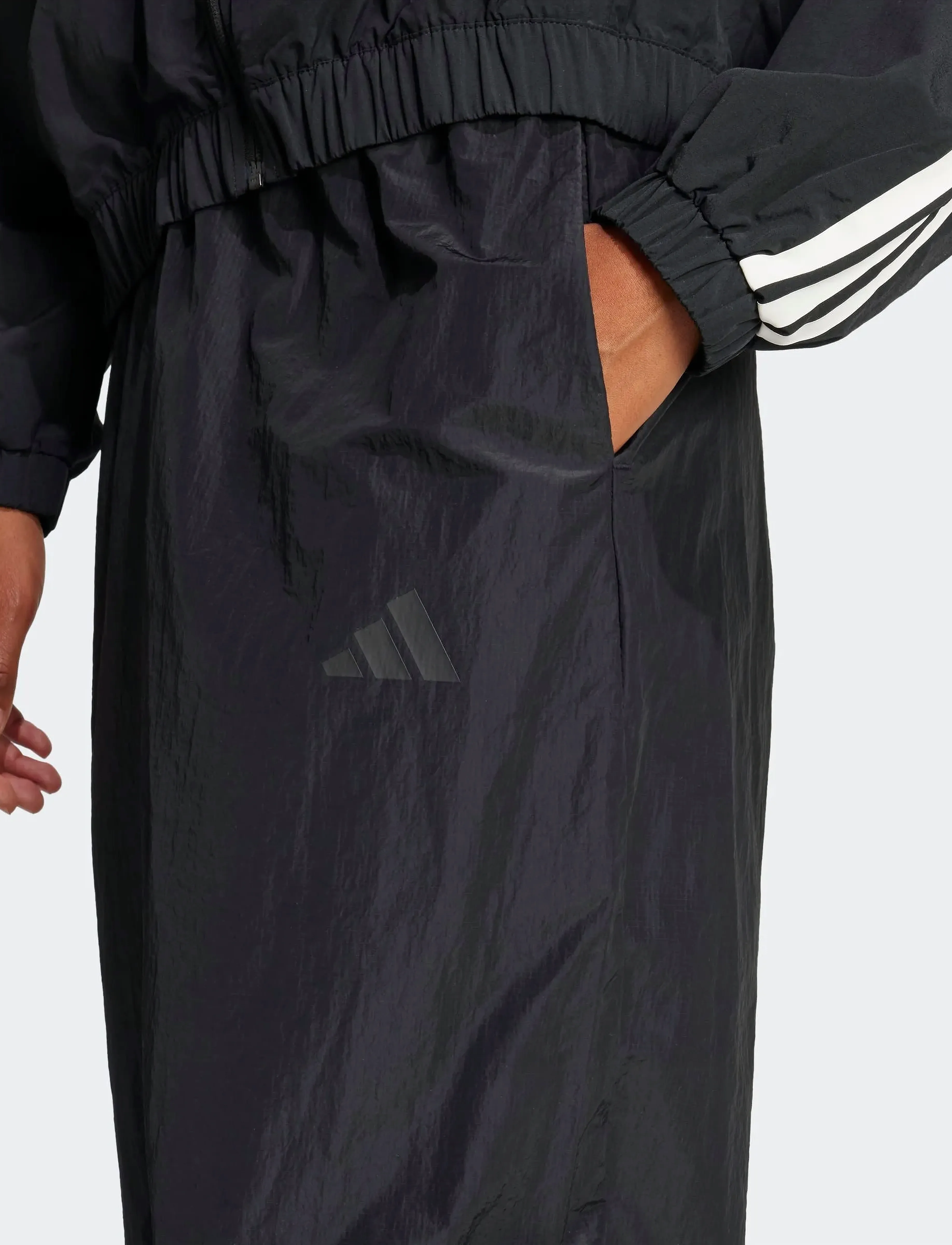 adidas Sportswear - W FI 3S WVN PT - vabaajapüksid - black - 4