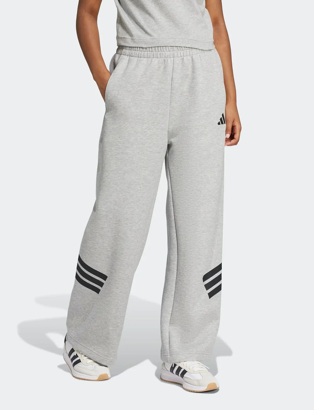 adidas Sportswear - W FI 3S OH PT - treniņbikses - mgreyh - 0