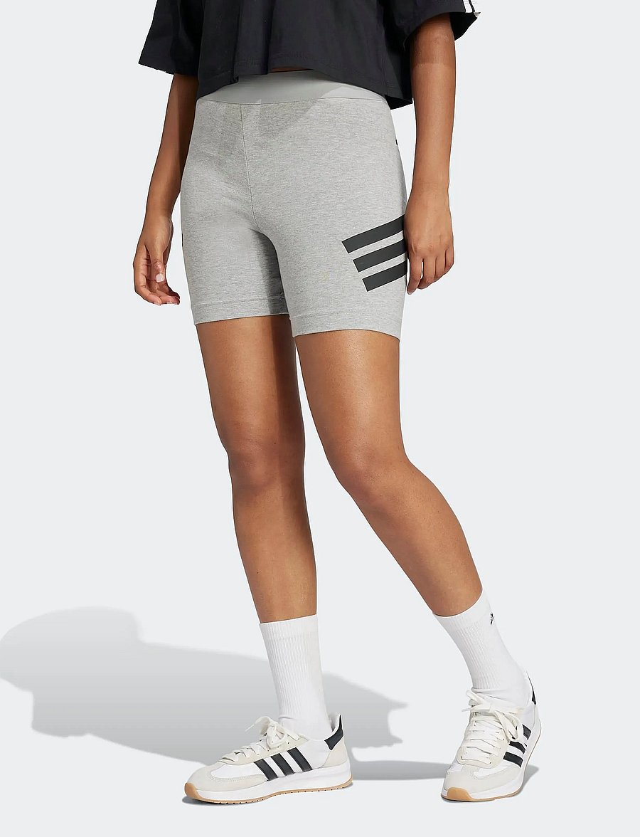 adidas Sportswear - W FI 3S BIKER - 1/2 länge - mgreyh - 0