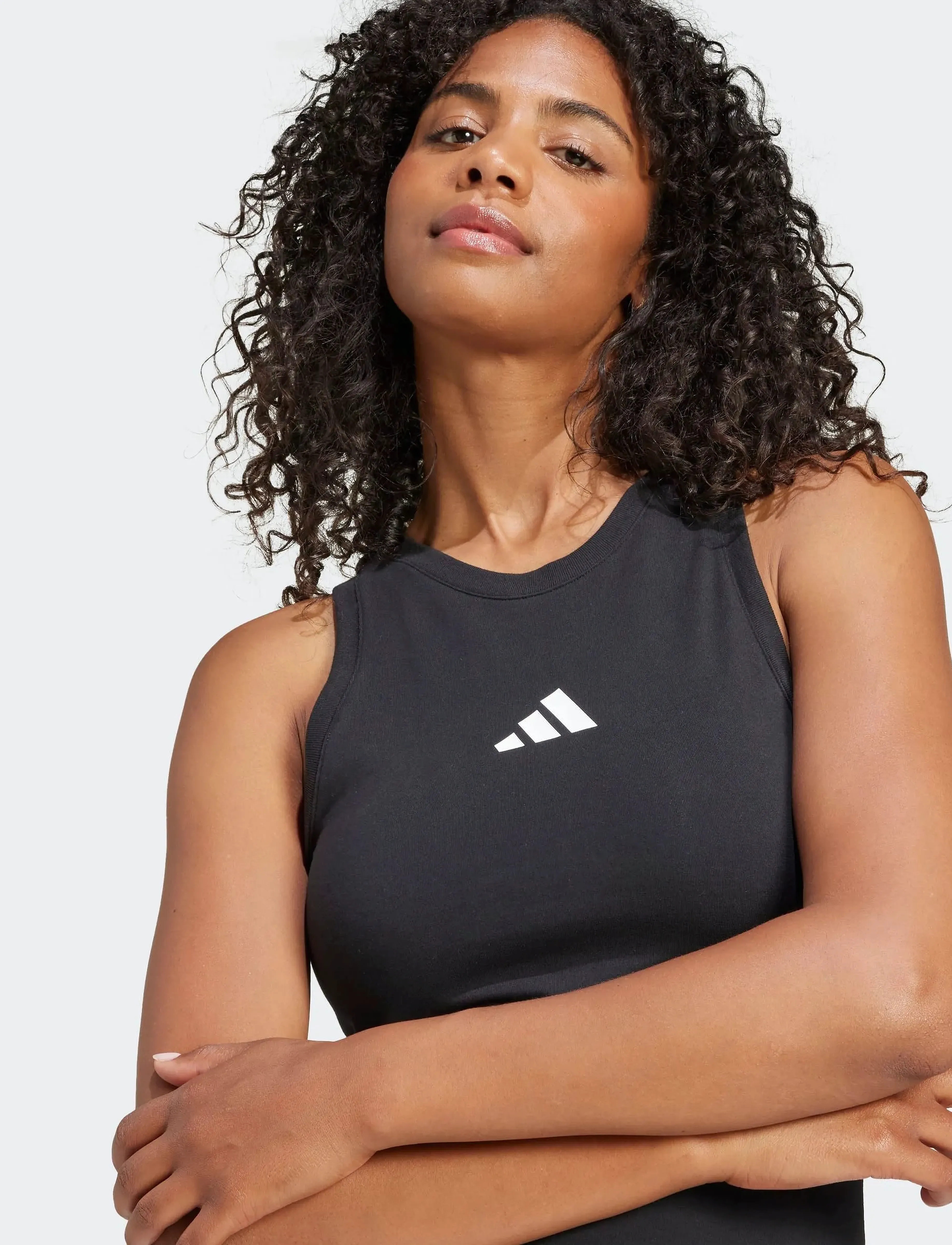 adidas Sportswear - W FI SL DRESS - sukienki - black - 5