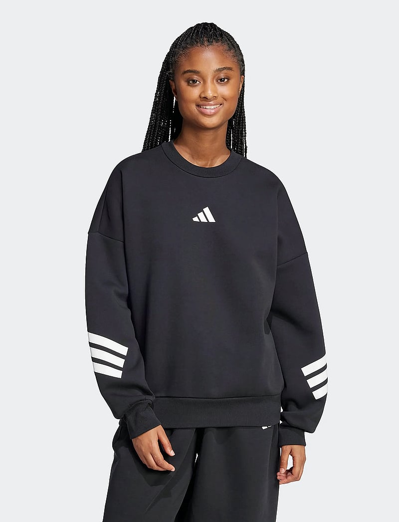 adidas Sportswear - W FI 3S SWT - sweatshirts - black - 4