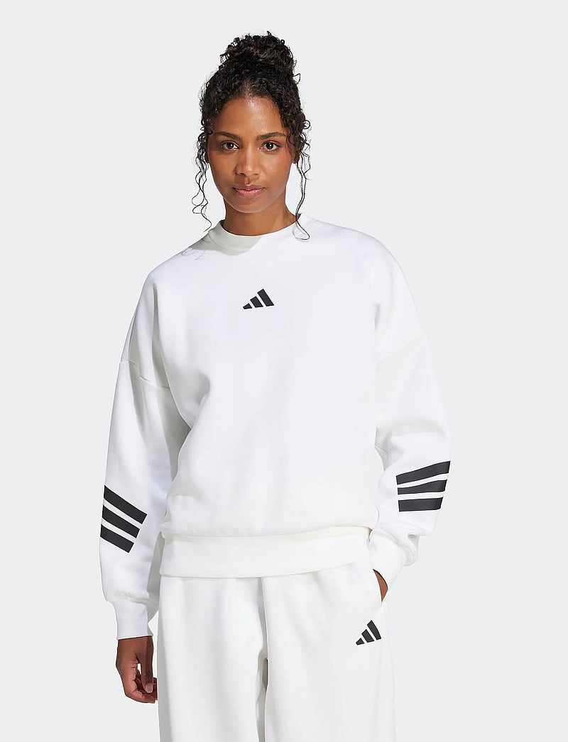 adidas Sportswear - W FI 3S SWT - dressipluusid - white - 0