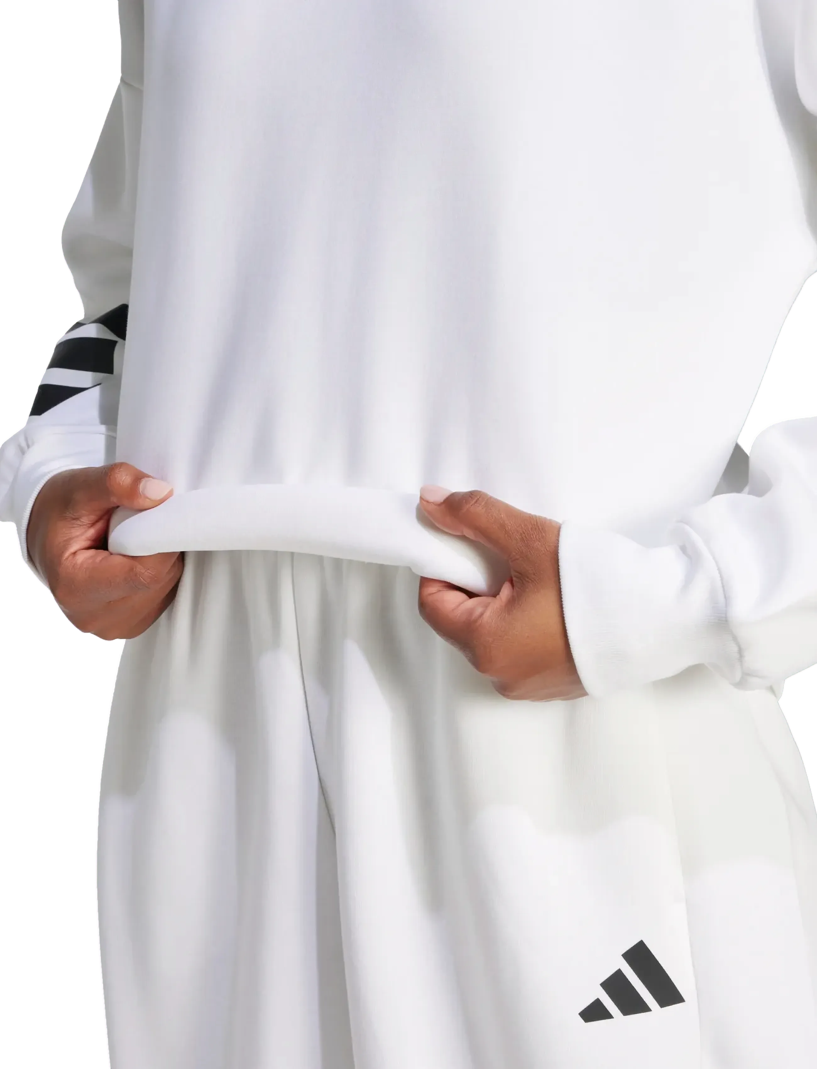 adidas Sportswear - W FI 3S SWT - sweatshirts - white - 4