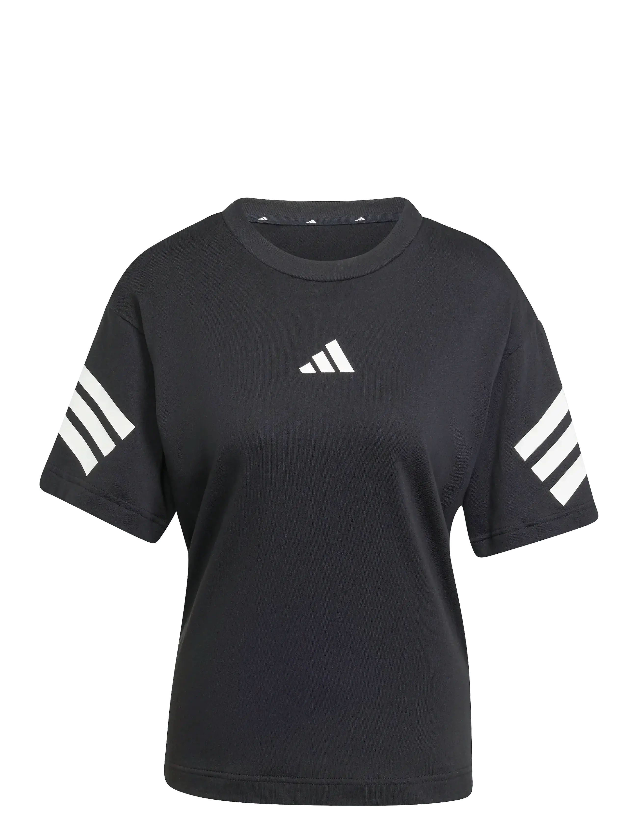 adidas Sportswear W FI 3S TEE - Kleidung - BLACK / black
