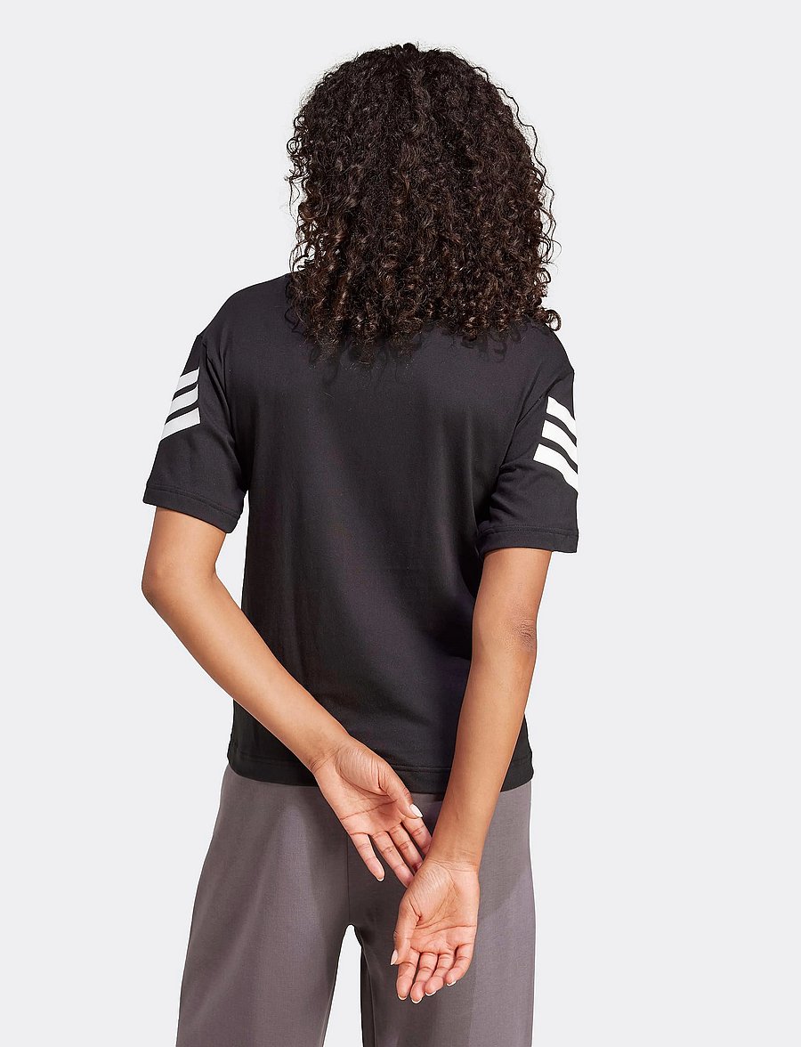 adidas Sportswear - W FI 3S TEE - t-shirts - black - 5