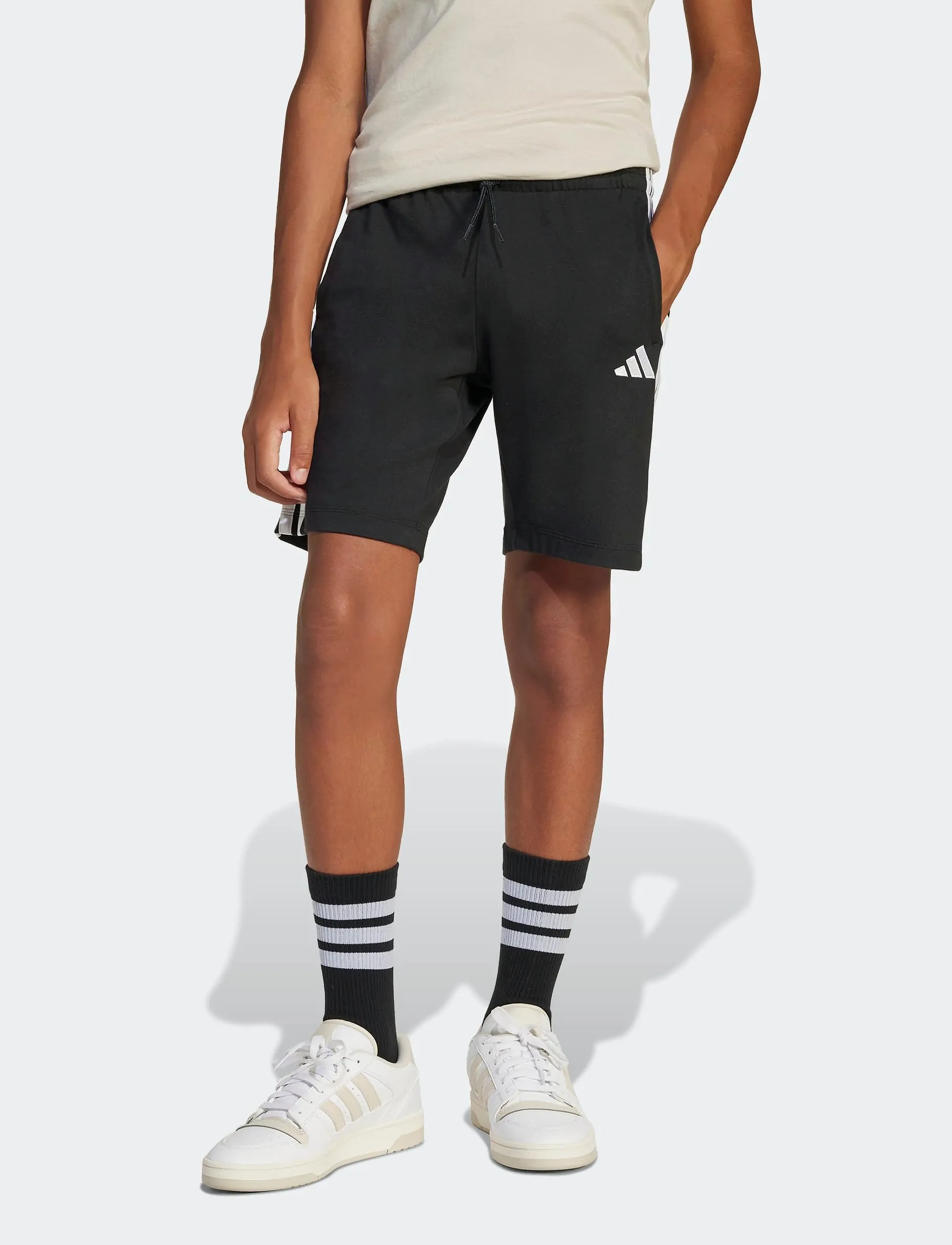 adidas Sportswear J 3S KN SH 210 - Shorts - BLACK/WHITE / black