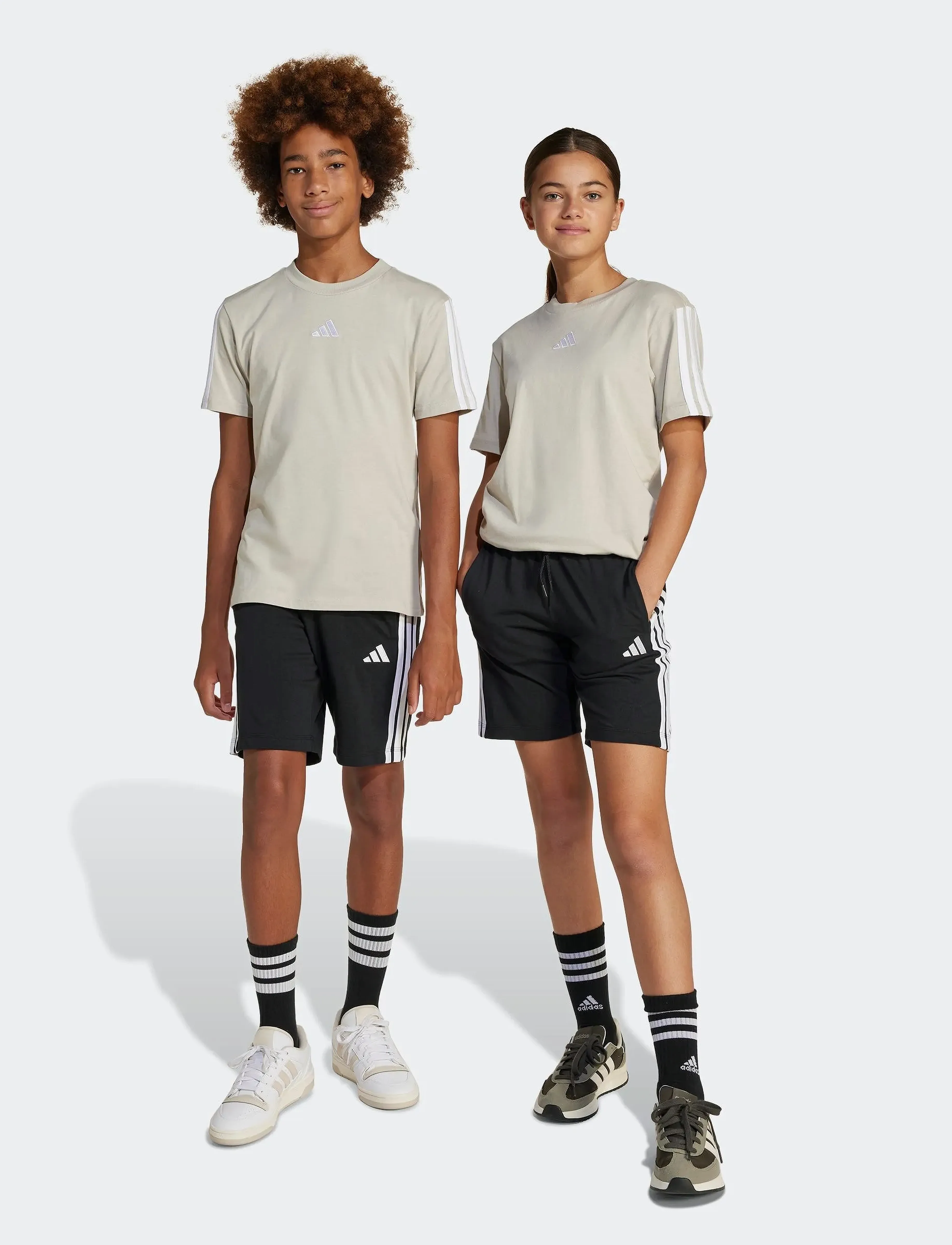 adidas Sportswear - J 3S KN SH 210 - sweatshorts - black/white - 5