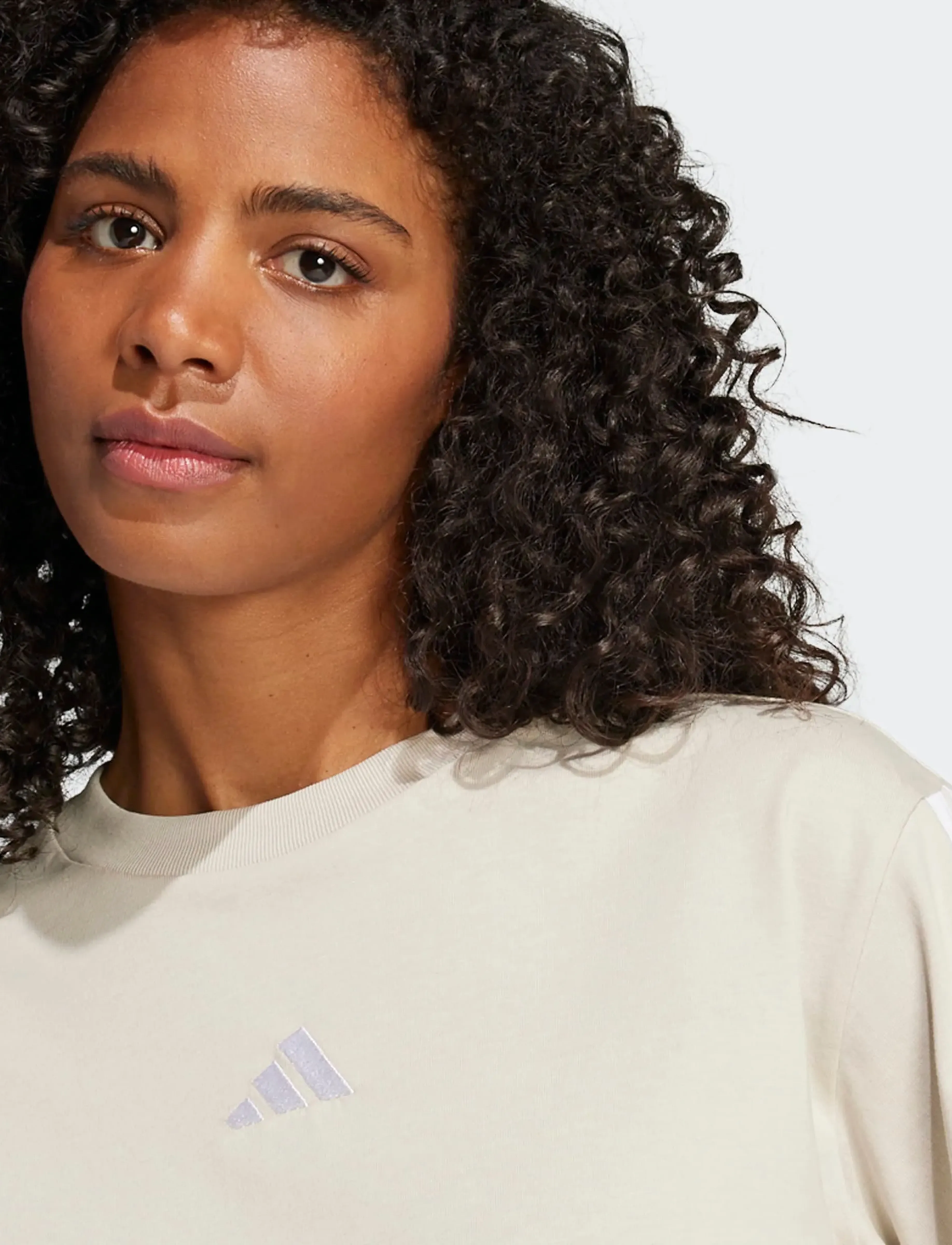adidas Sportswear - W 3S SJ TLR T - t-shirts - wonalu/white - 5