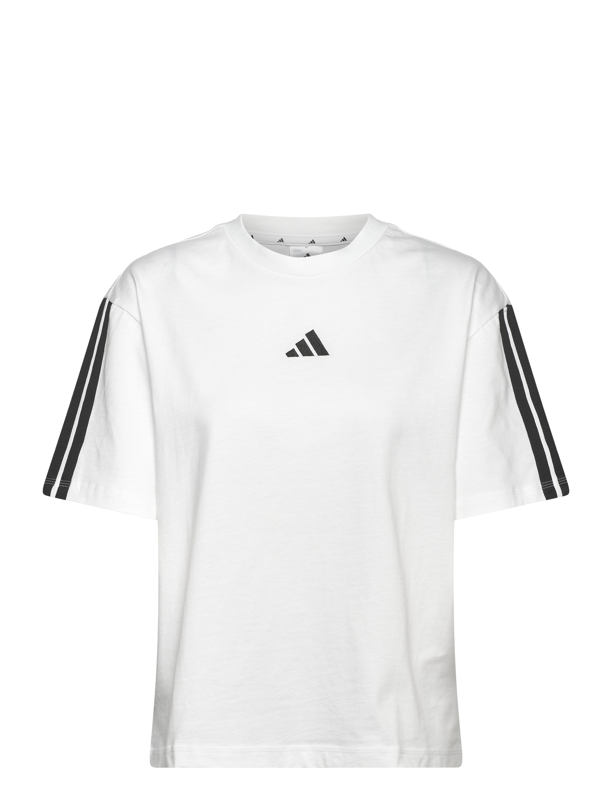 adidas Sportswear W 3S SJ BF T - Kläder - WHITE/BLACK / white
