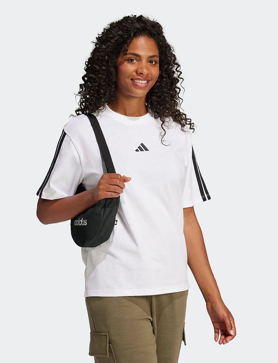 adidas Sportswear - W 3S SJ BF T - t-shirts - white/black - 0