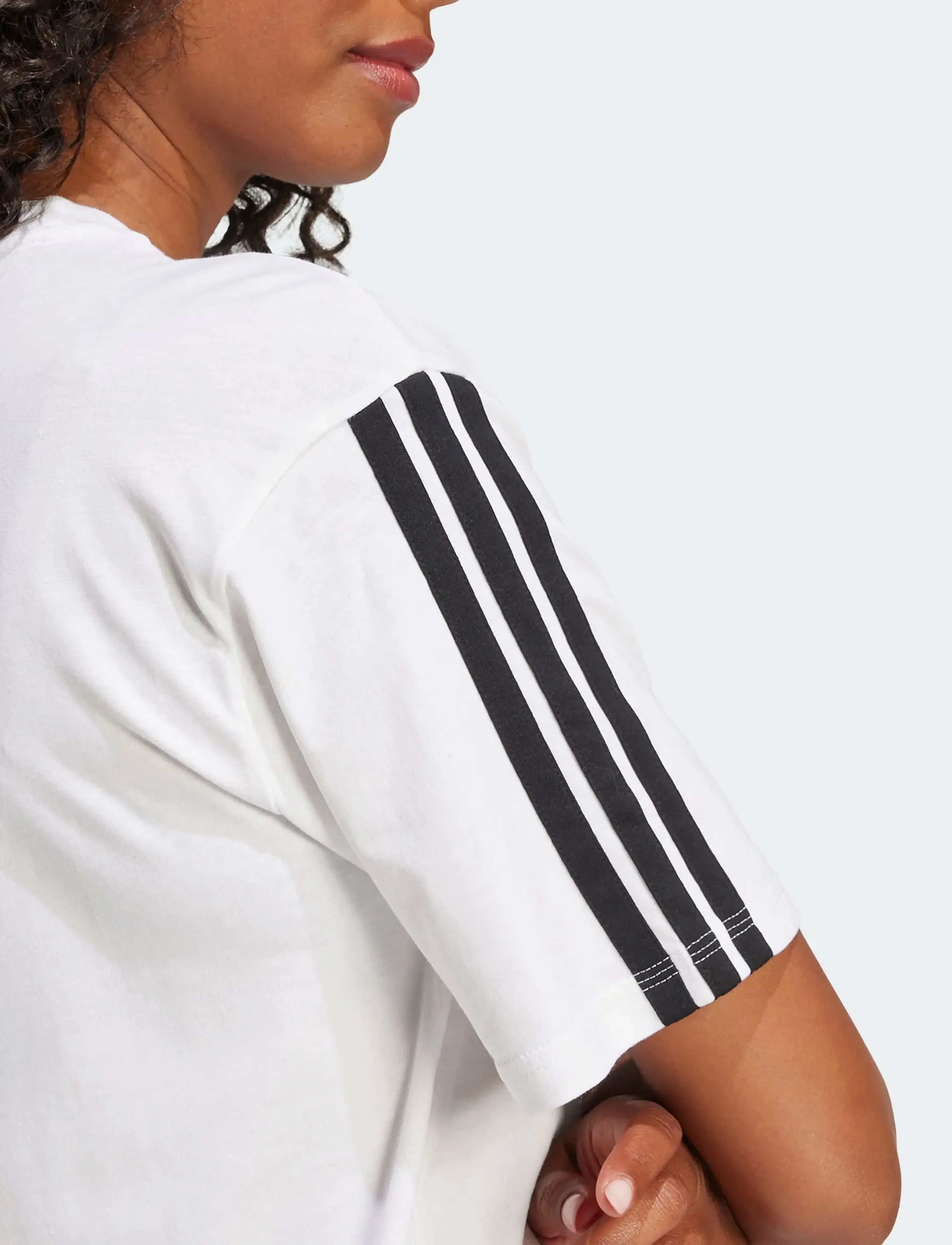adidas Sportswear - W 3S SJ BF T - t-shirts - white/black - 3