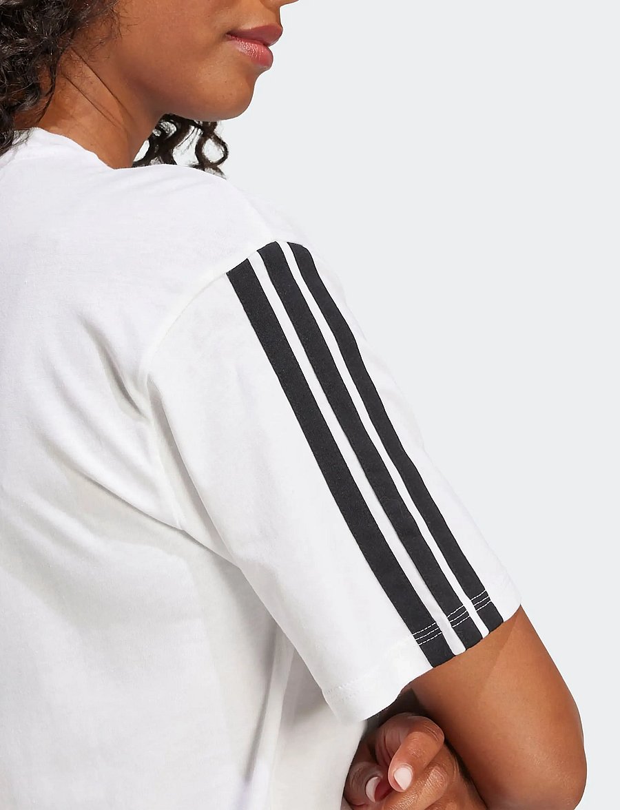 adidas Sportswear - W 3S SJ BF T - t-shirts - white/black - 3