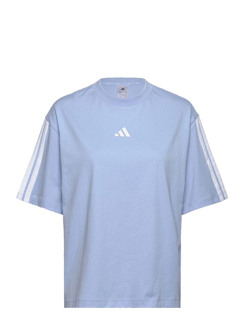 adidas Sportswear - W 3S SJ BF T - t-shirts - globlu/white - 1