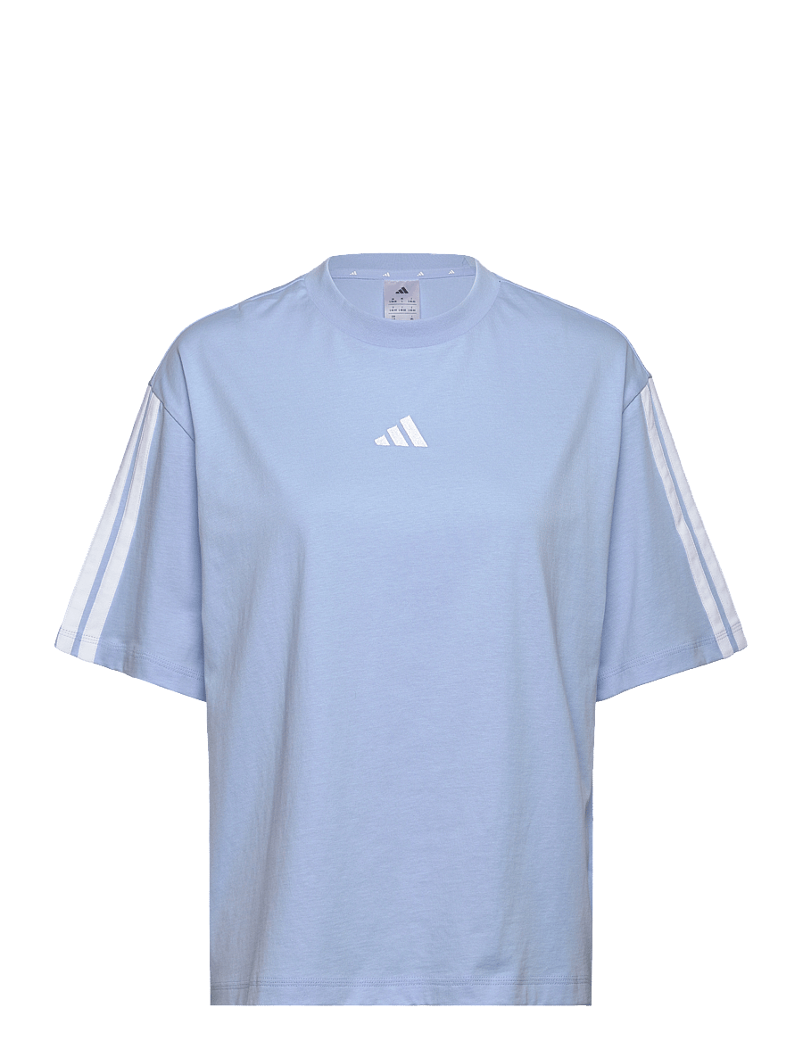 adidas Sportswear - W 3S SJ BF T - t-shirts - globlu/white - 1