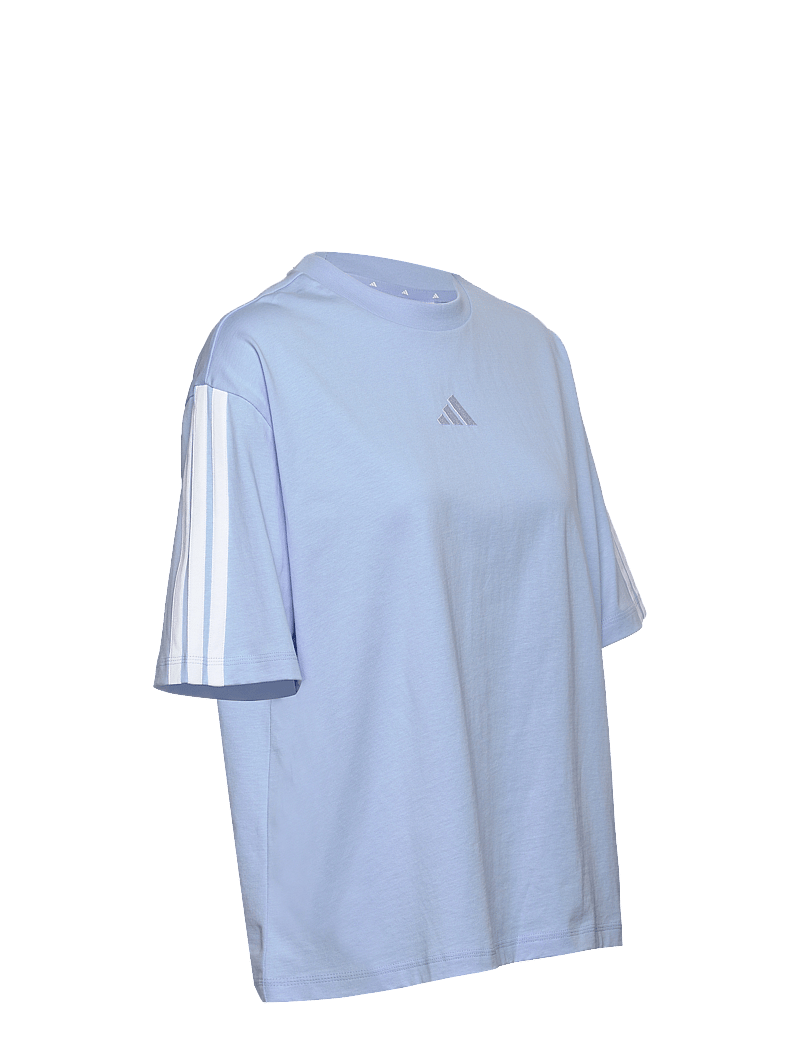 adidas Sportswear - W 3S SJ BF T - t-shirts - globlu/white - 3