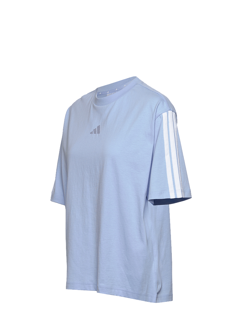 adidas Sportswear - W 3S SJ BF T - t-shirts - globlu/white - 4