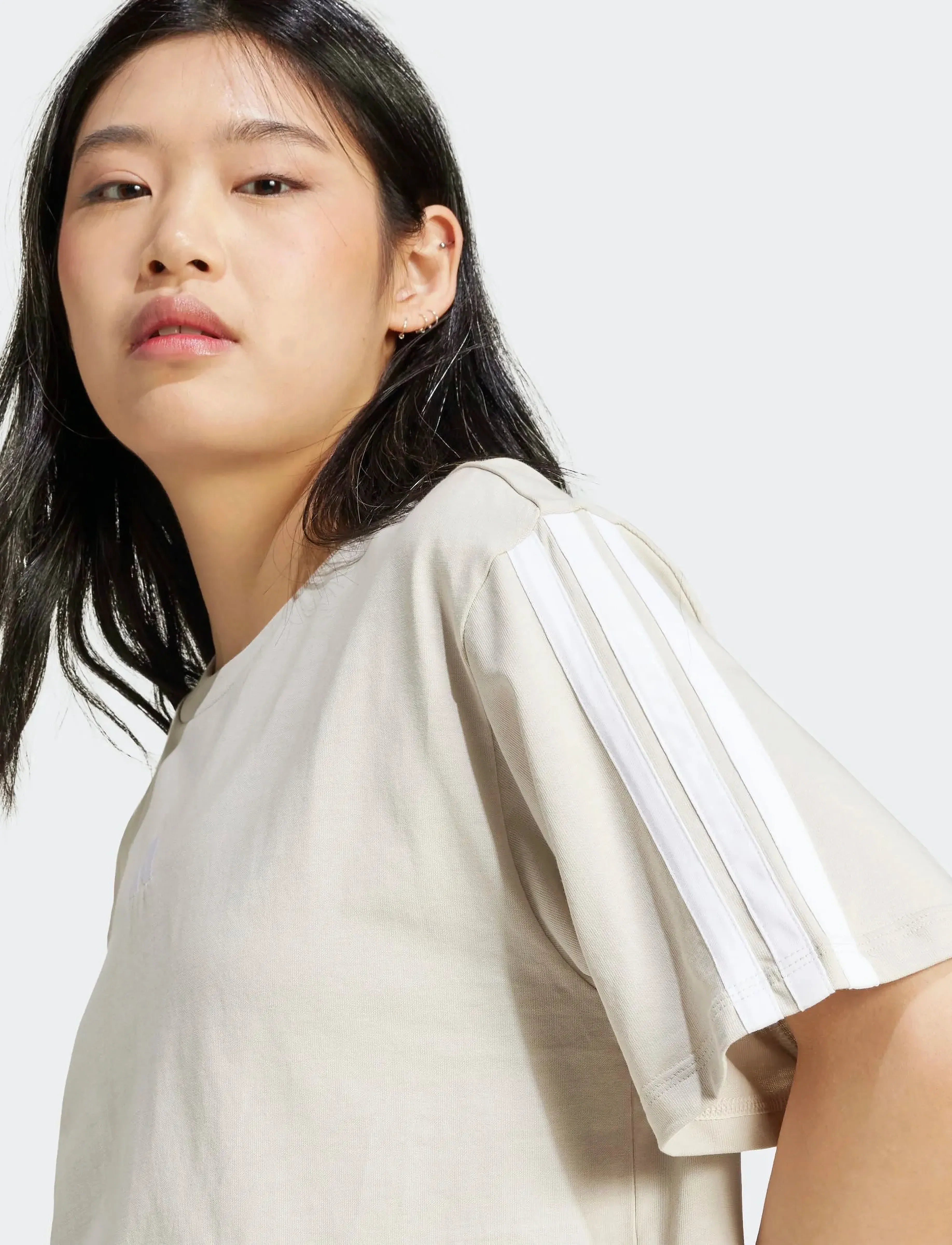 adidas Sportswear - W 3S SJ BF T - t-shirts - wonalu/white - 4