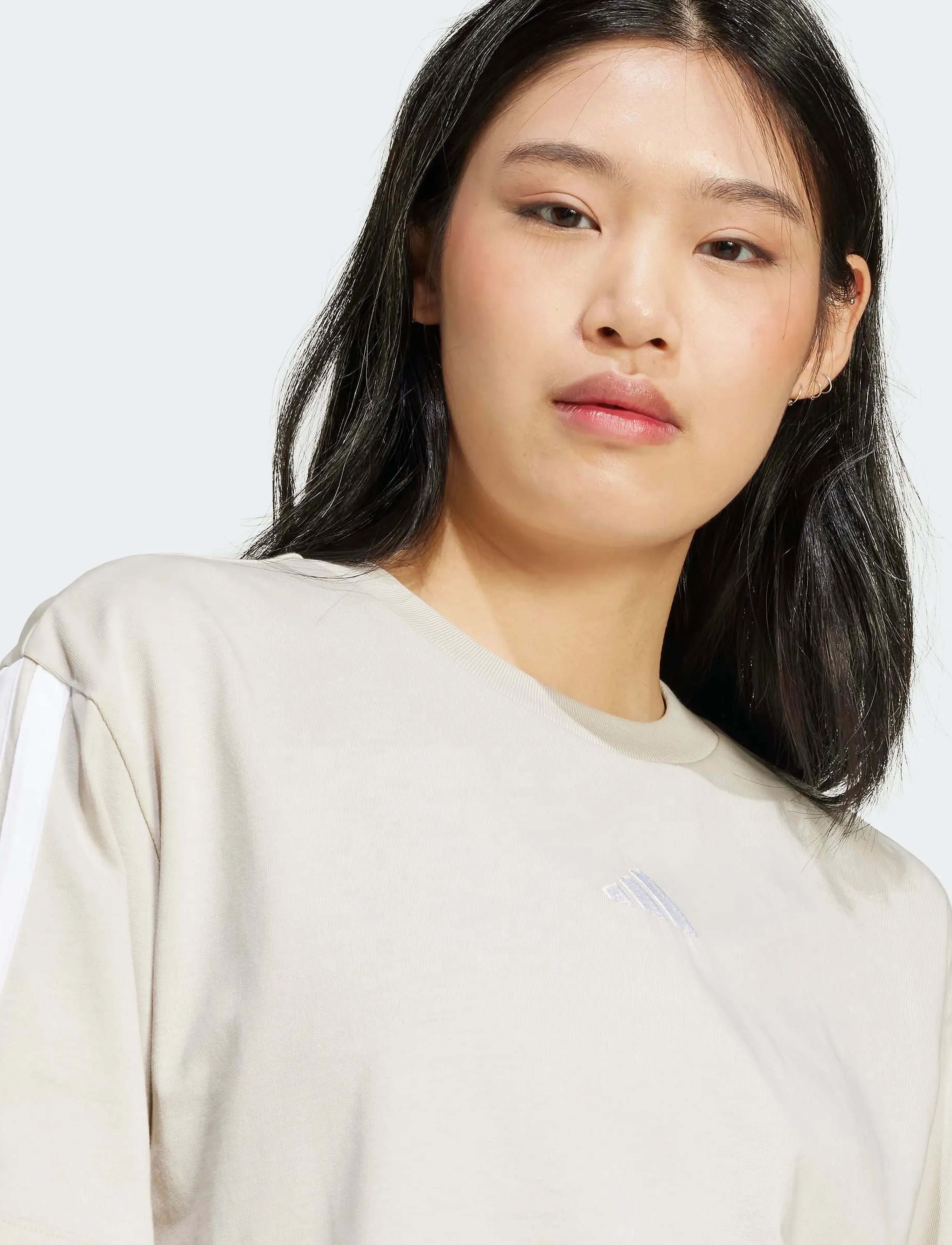 adidas Sportswear - W 3S SJ BF T - t-shirts - wonalu/white - 5