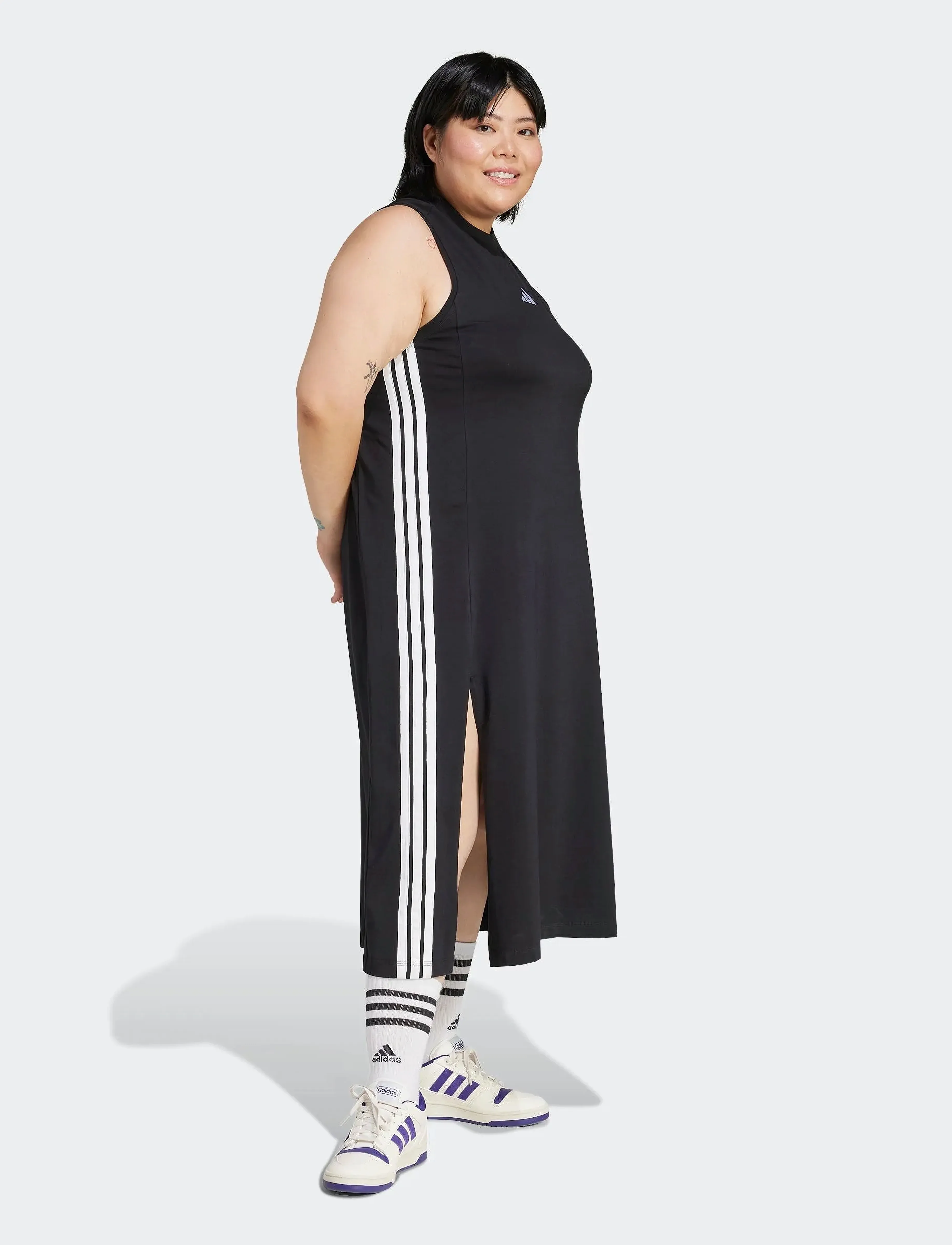 adidas Sportswear - W 3S SJ DRE INC - black/white - 0