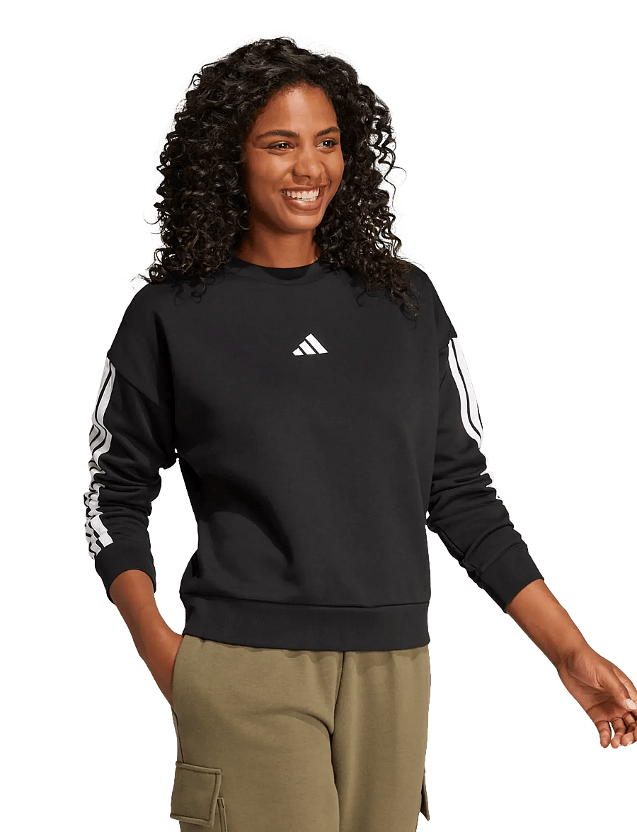 adidas Sportswear - W 3S FL SWT - sweatshirts - black/white - 0