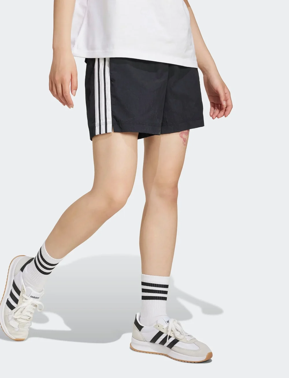 adidas Sportswear - W 3S WV SHO - casual shorts - black/white - 0