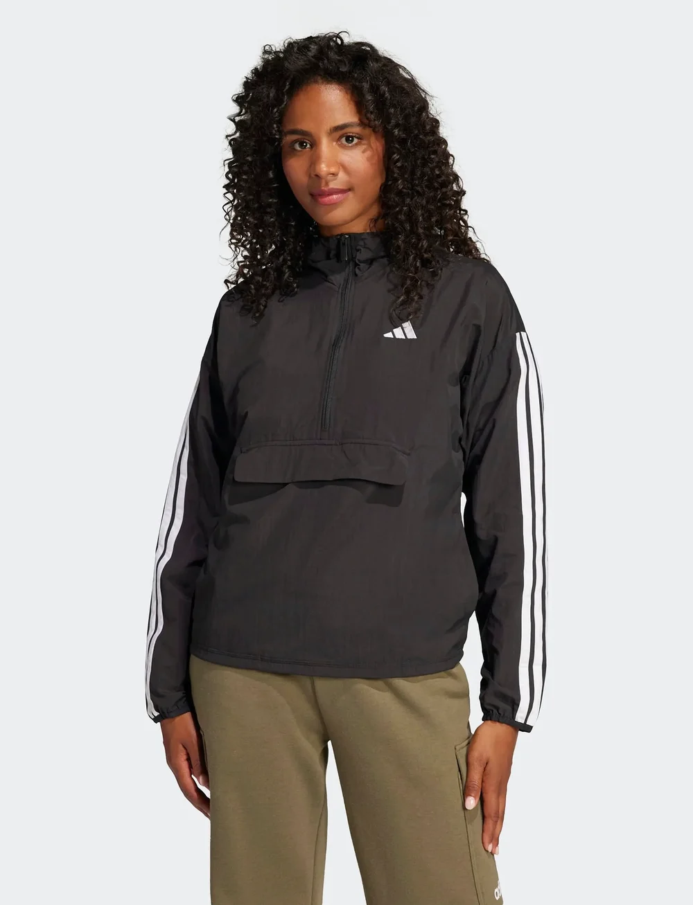 adidas Sportswear - W 3S WV WB - anoraks - black/white - 0