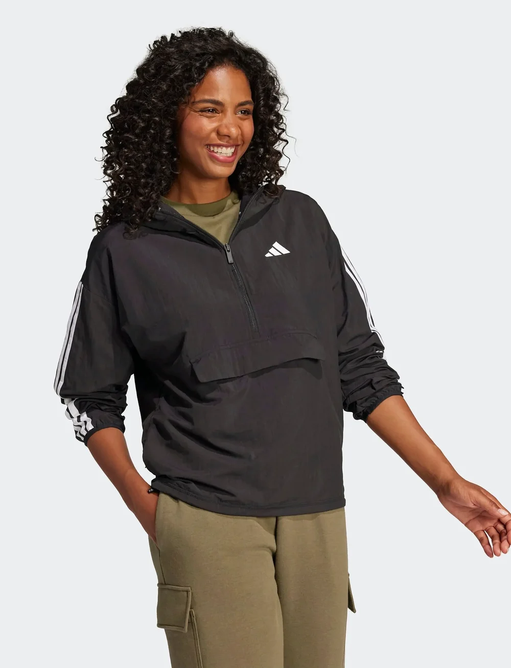 adidas Sportswear - W 3S WV WB - anoraks - black/white - 5