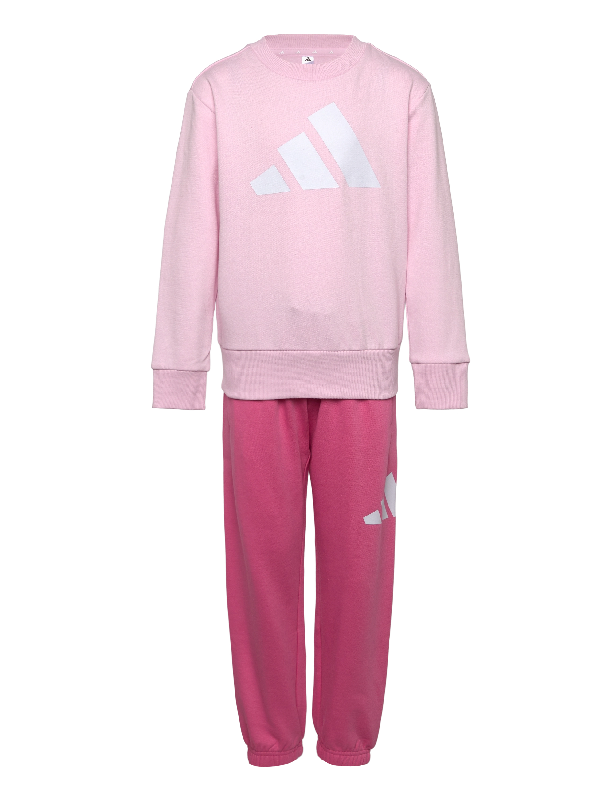 adidas Sportswear LK BL FL JOG - Joggingsæt - CLPINK/WHITE / pink/rose
