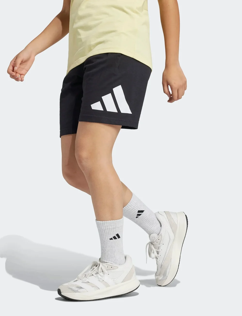 adidas Sportswear - J BL KN SH 210 - sweat shorts - black/white - 0