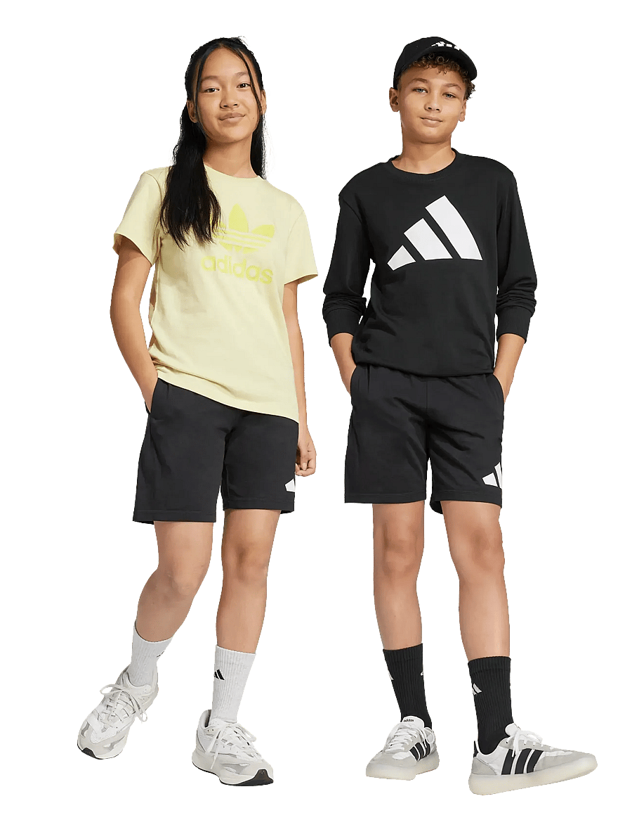 adidas Sportswear - J BL KN SH 210 - lühikesed dressipüksid - black/white - 4