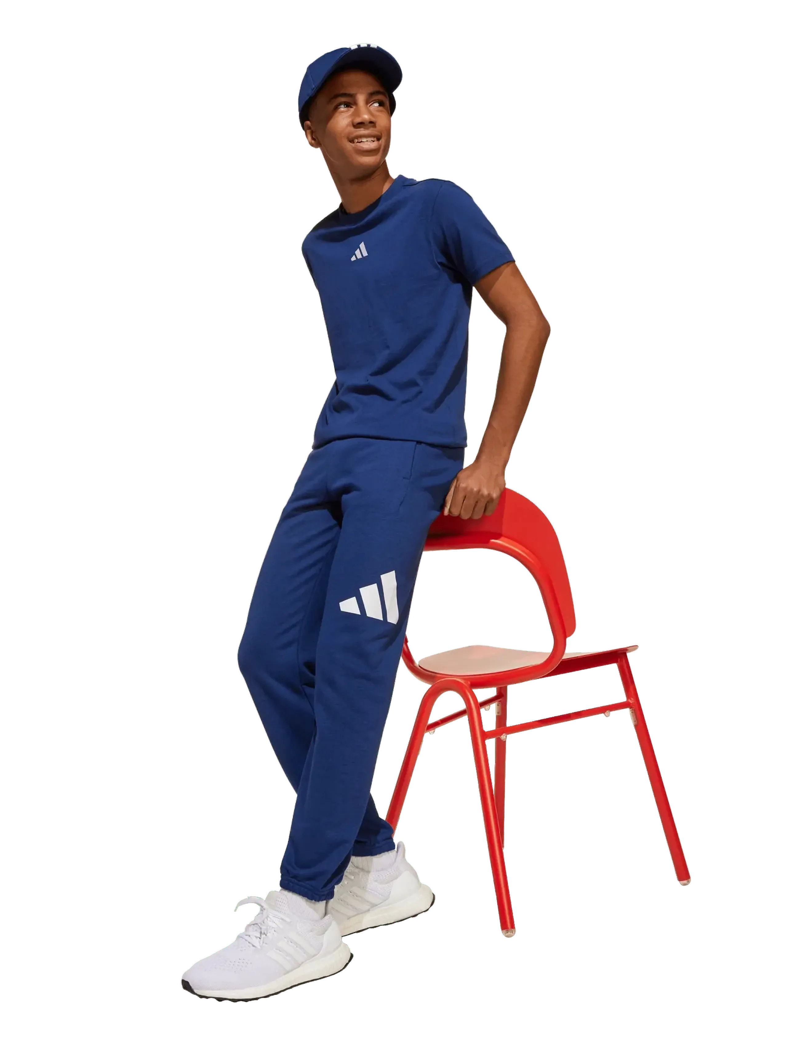adidas Sportswear J Bl Ft Pt 280, 140, Navy, Underdele > Joggingbukser, Børn