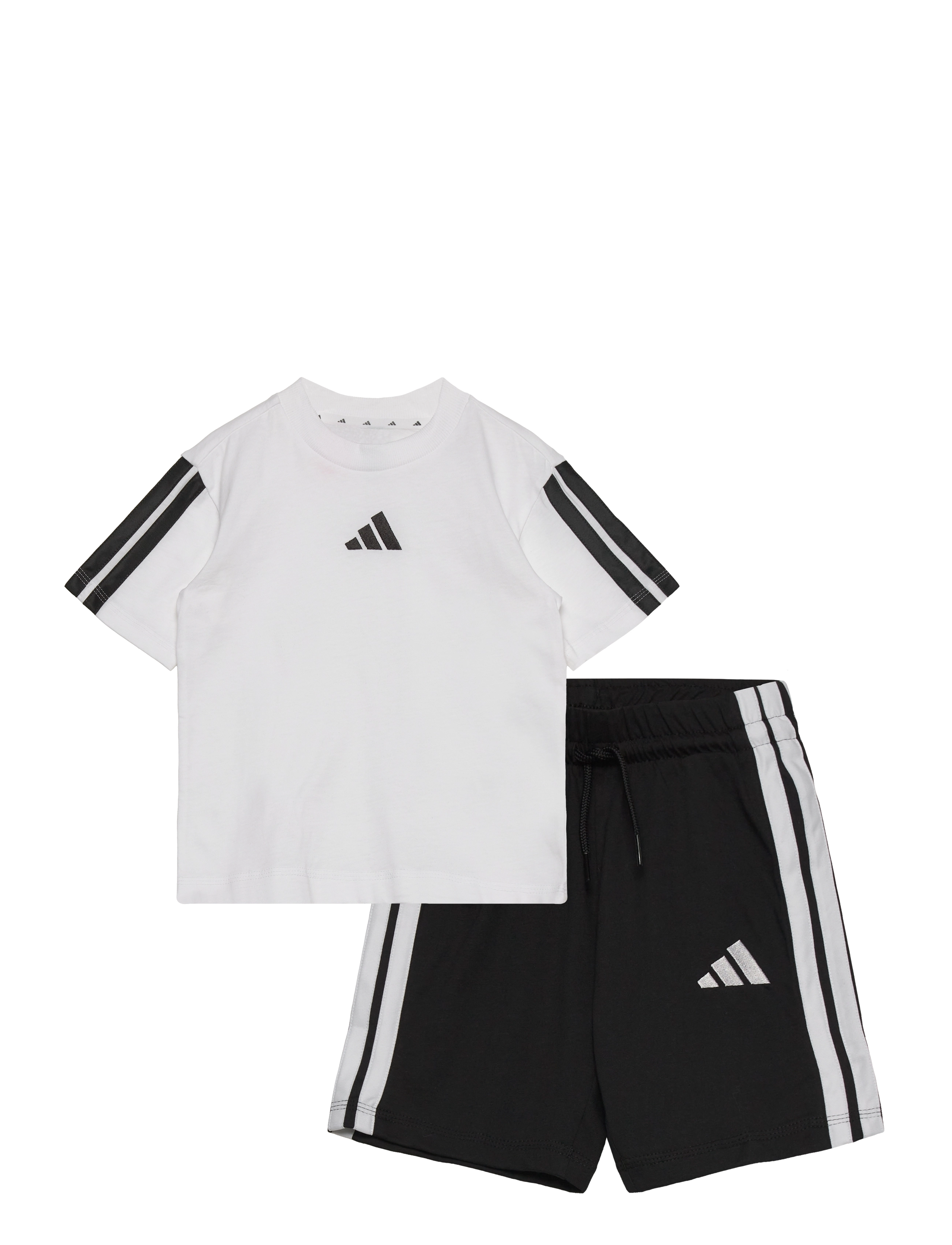 adidas Sportswear Lk 3S T-Set 160, 122, White, Sæt > Sæt Med Kortærmet T-Shirt, Børn