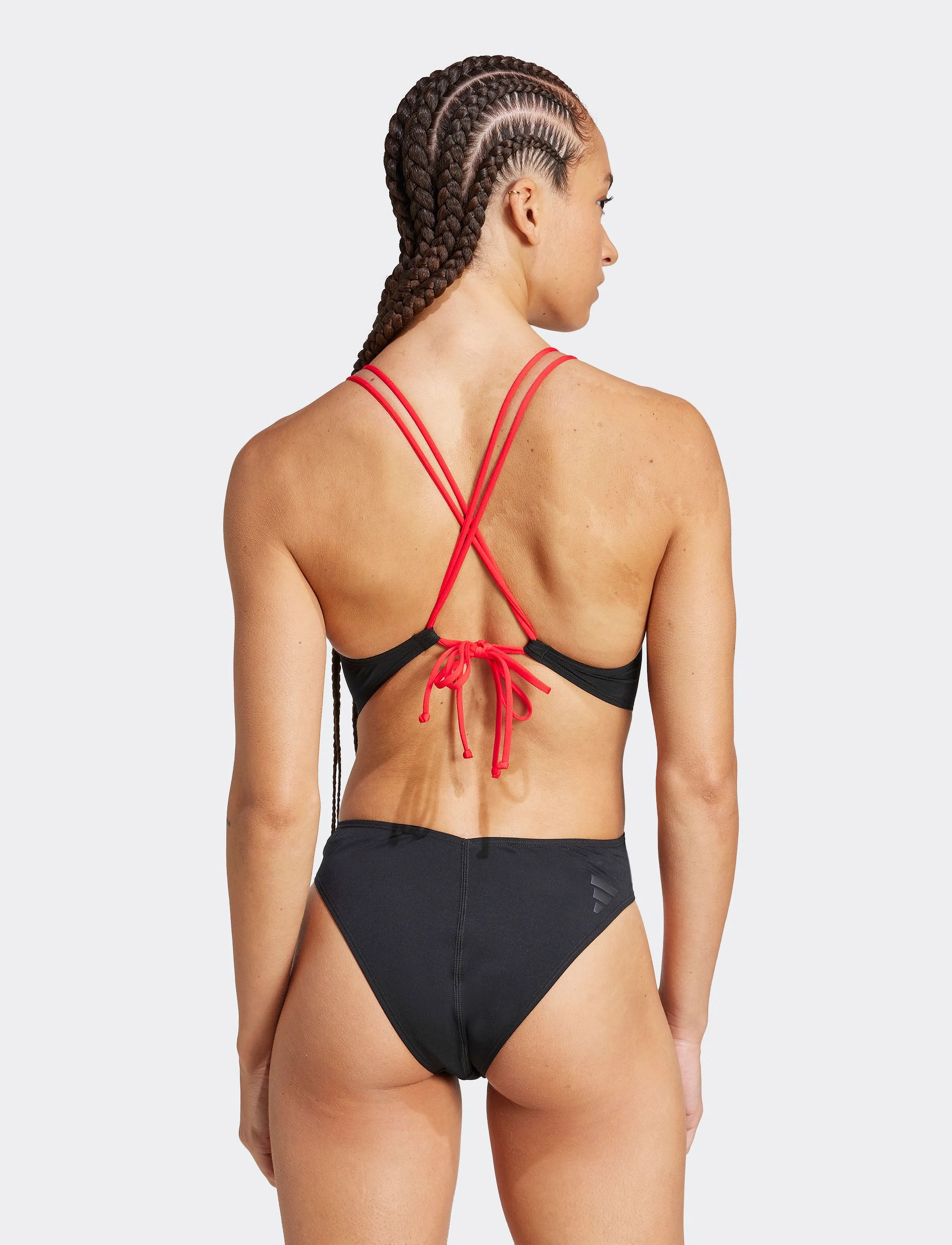 adidas Sportswear - RIPSTREAM SUIT - sportsbadetøy - black/purrub - 4