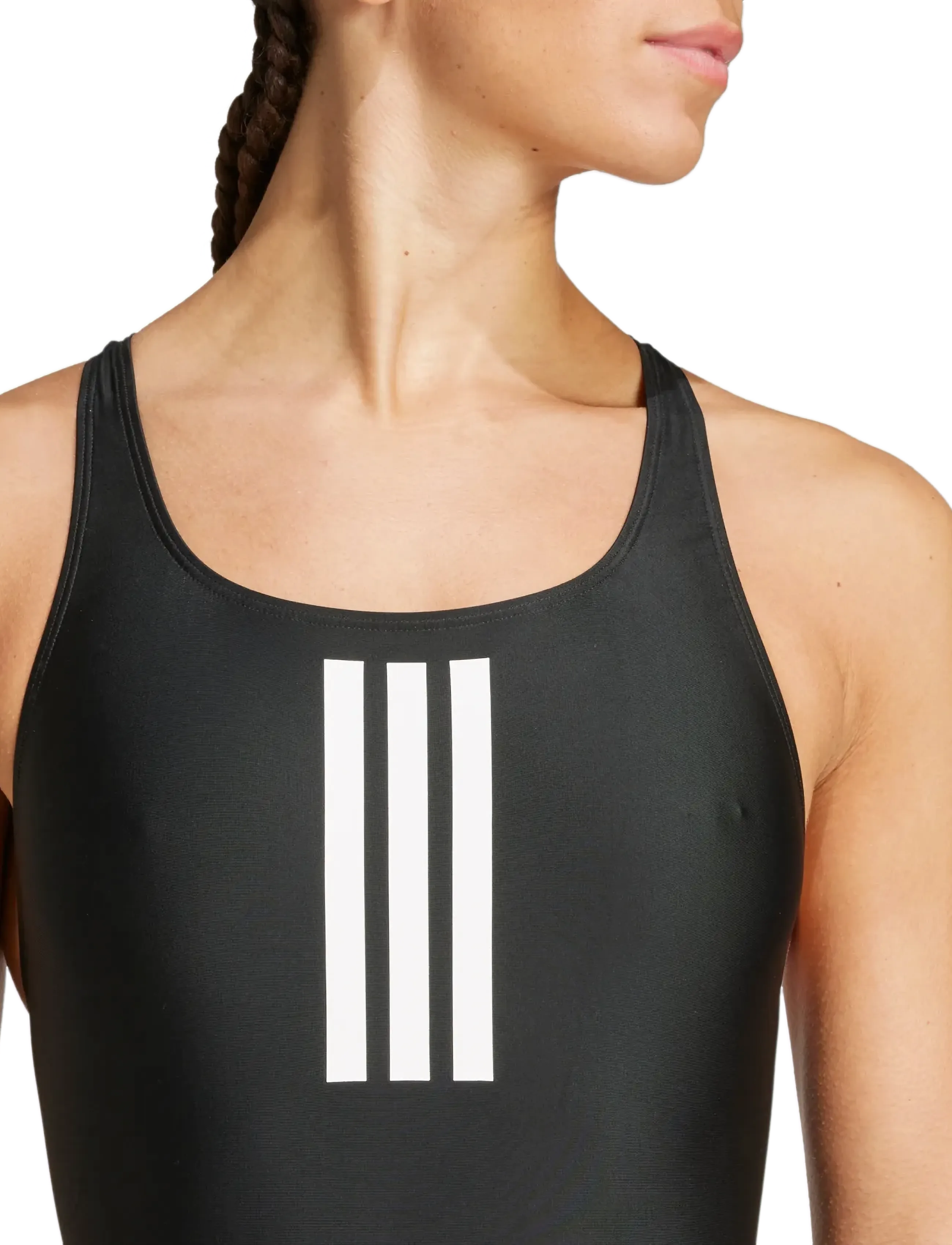 adidas Sportswear - 3S MID SUIT - maillots 1 pièce - black/white - 5