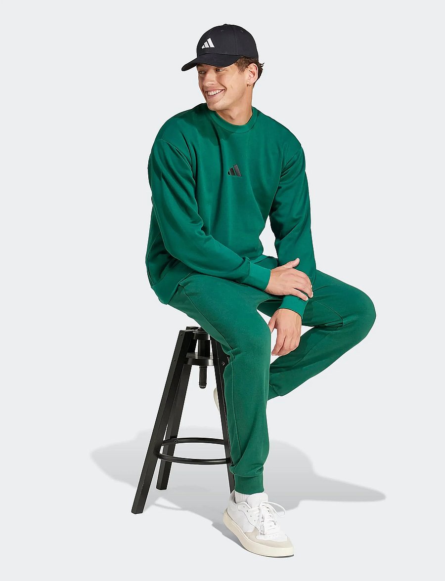 adidas Sportswear - M FEELCOZY SWT - sweatshirts - cgreen/black - 0