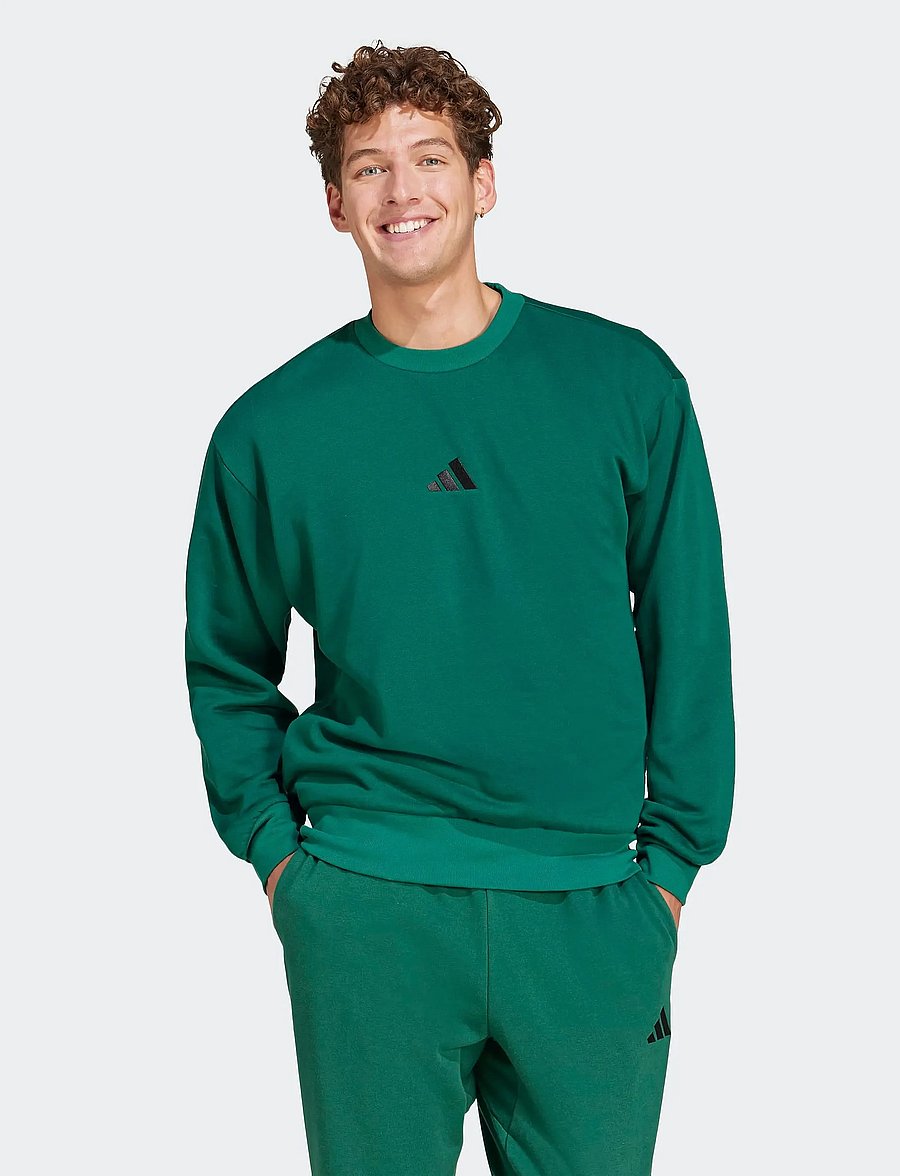 adidas Sportswear - M FEELCOZY SWT - sweatshirts - cgreen/black - 4
