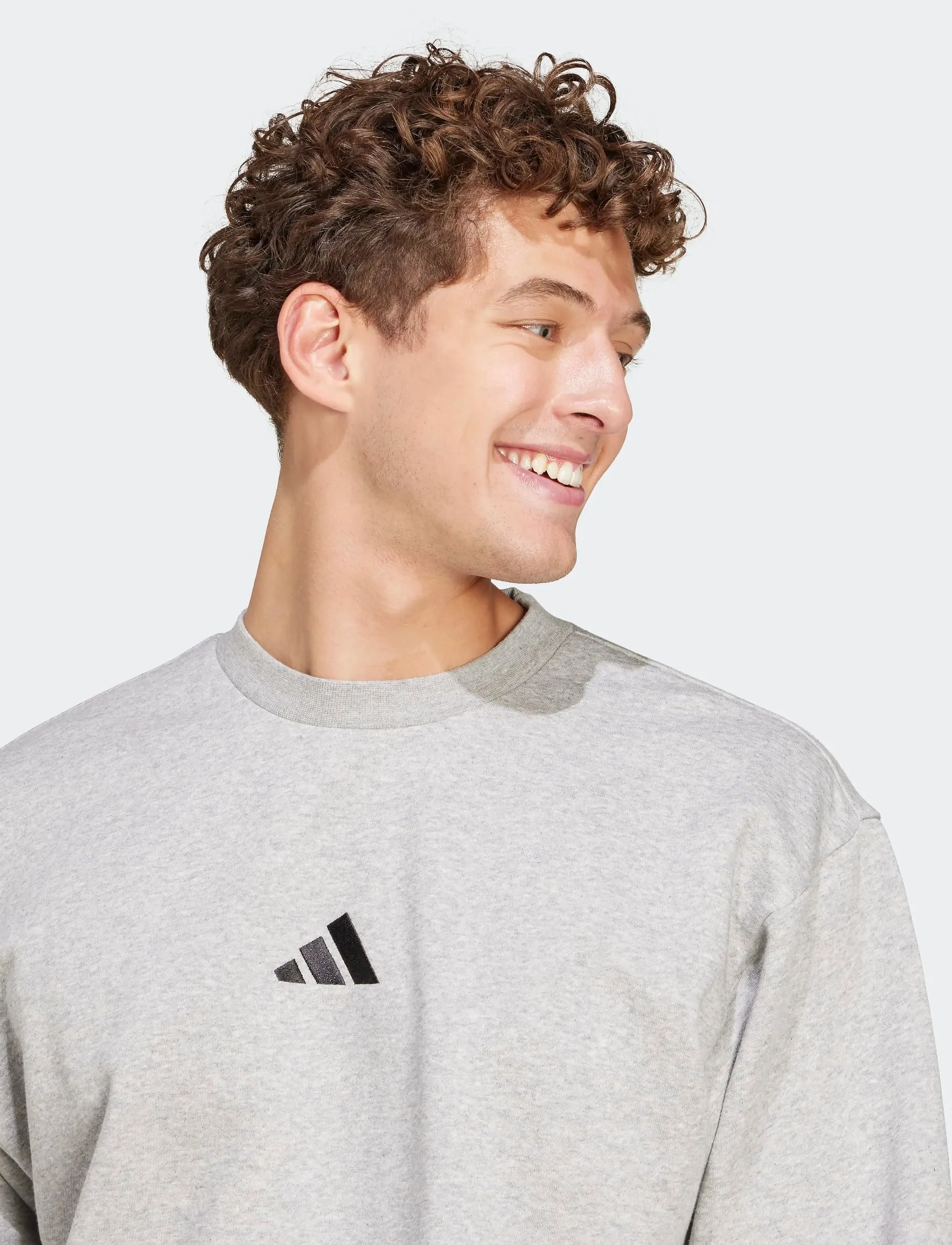adidas Sportswear - M FEELCOZY SWT - overdele - mgreyh/black - 3