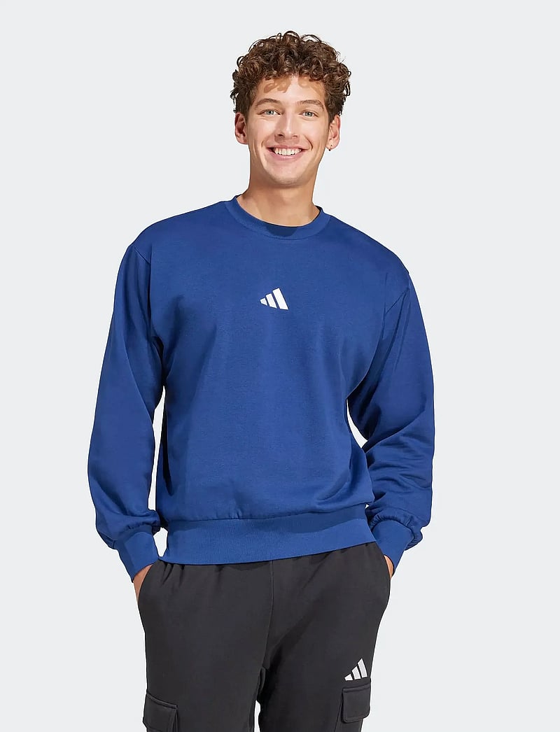 adidas Sportswear - M FEELCOZY SWT - tops - dkblue/white - 3